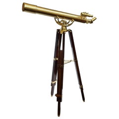 Vintage Barska Anchormaster Brass & Mahogany Telescope