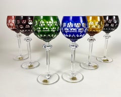 Vintage Barthmann Crystal Wine Glasses Set 6, 1960s, West Germany