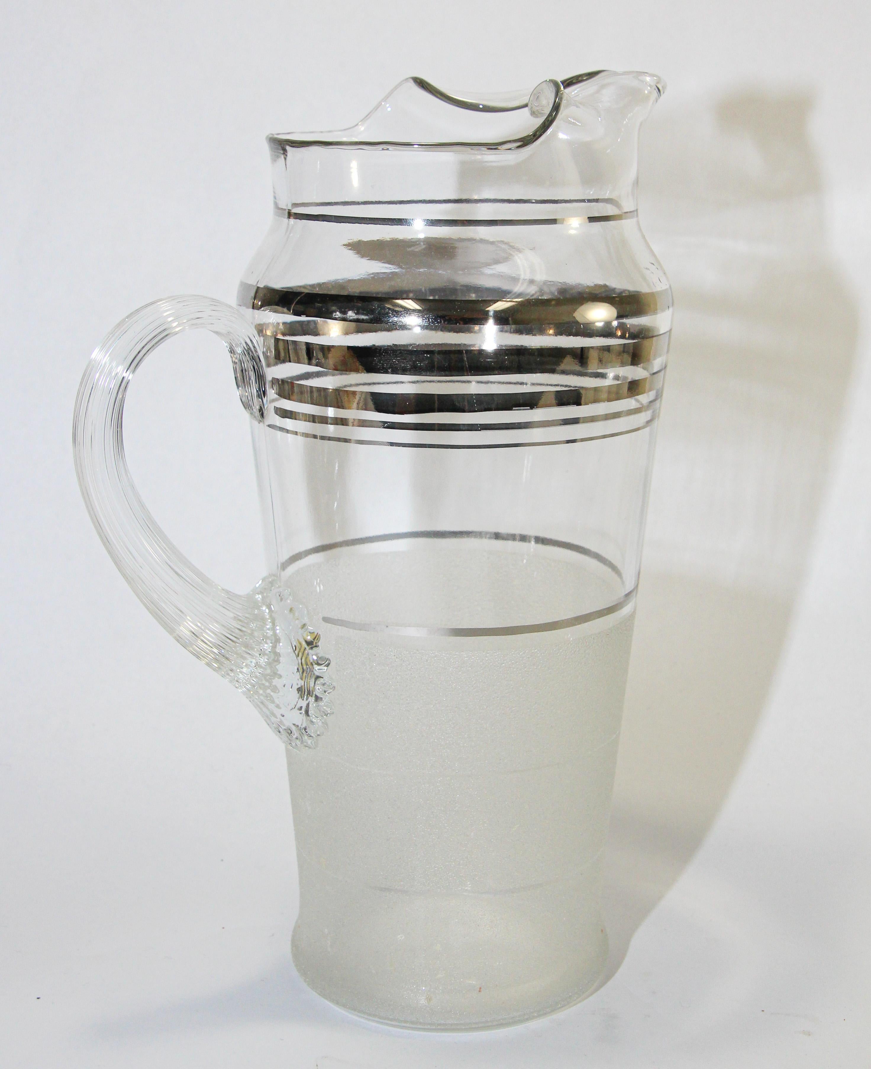 glass pitcher and glasses set