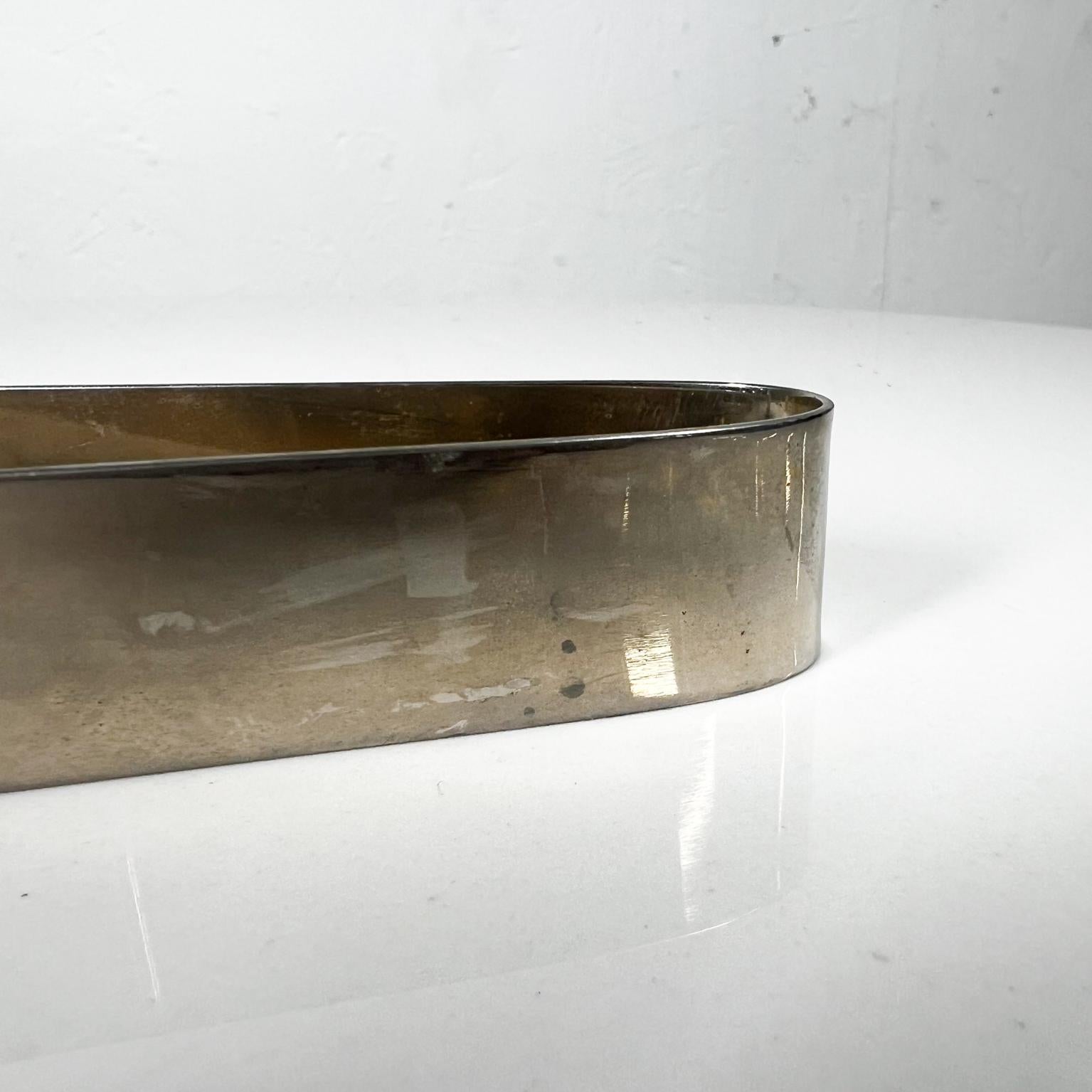 Mid-Century Modern Vintage Barware Modern Ice Cube Tongs Nickel Plated For Sale