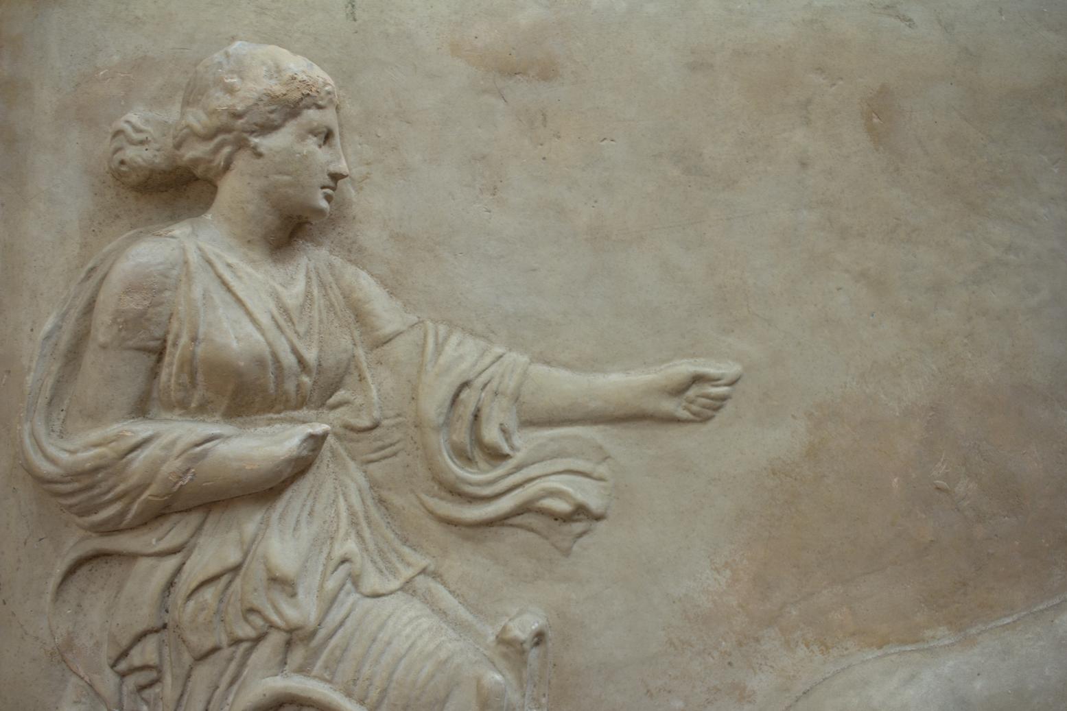 Greco Roman Vintage Bas Relief of the Goddess Eos
