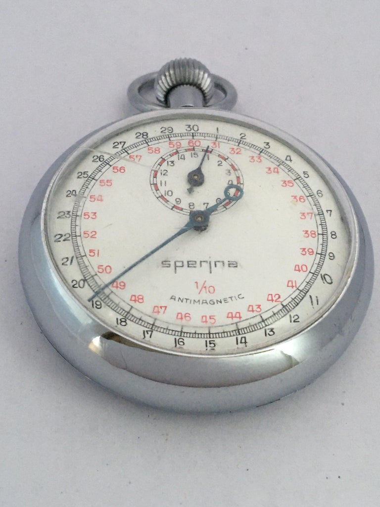 Vintage Base Metal Cased Mechanical Stopwatch For Sale at 1stDibs vintage mechanical stopwatch