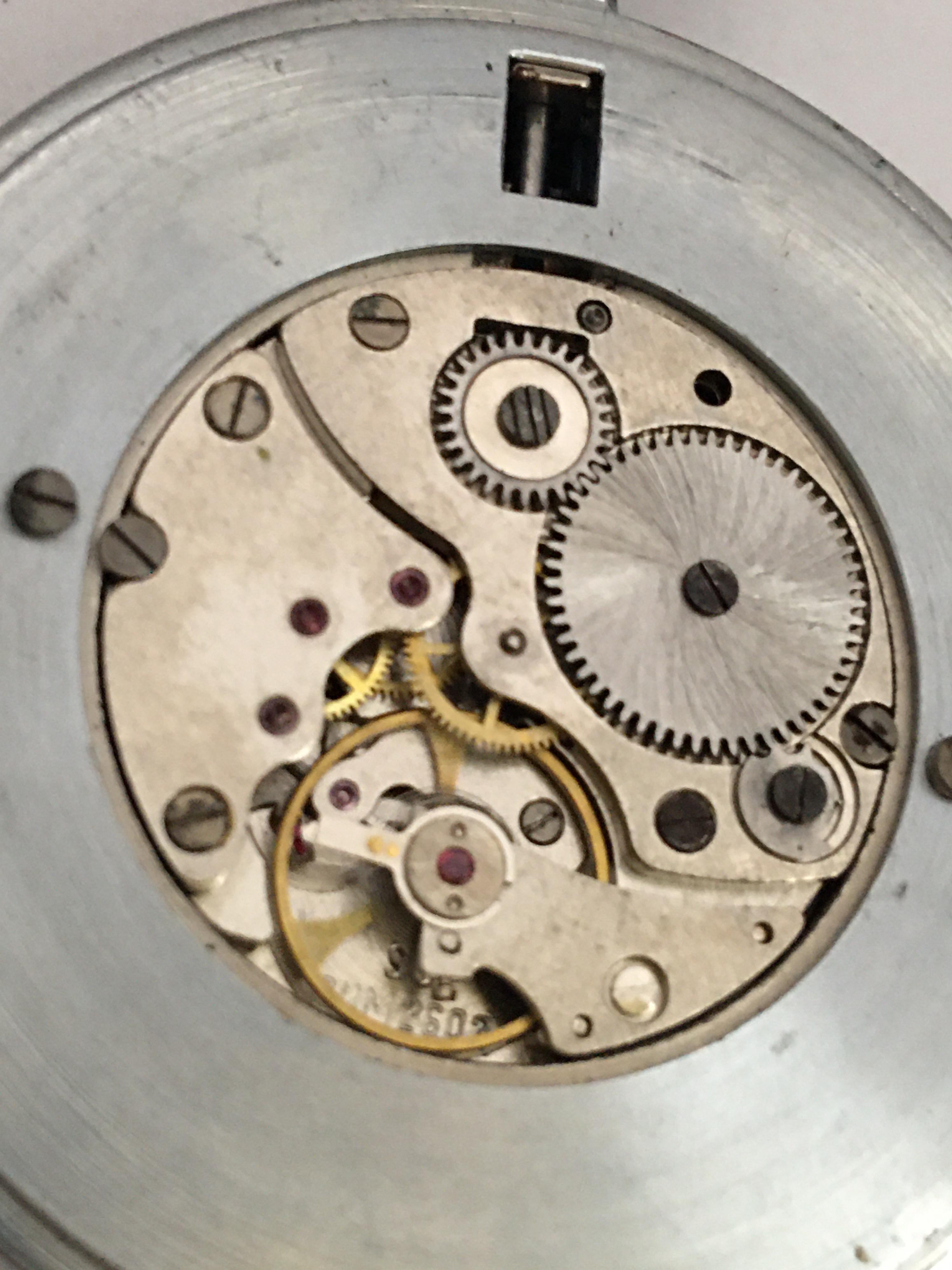 Vintage Base Metal Erotic Hand Winding Automation Pocket Watch In Good Condition In Carlisle, GB