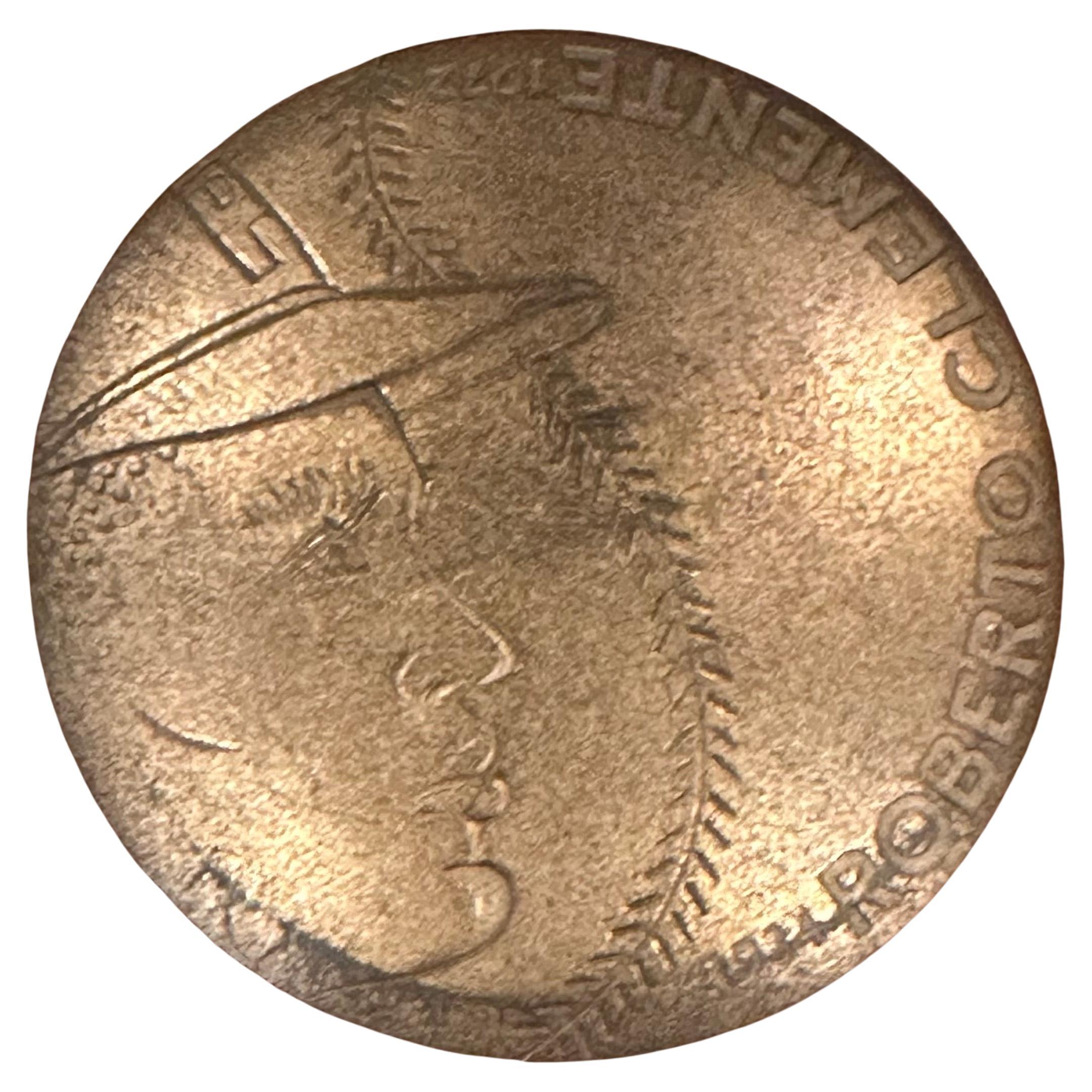 American Vintage Baseball Hall of Famer Roberto Clemente Commemorative Medallion
