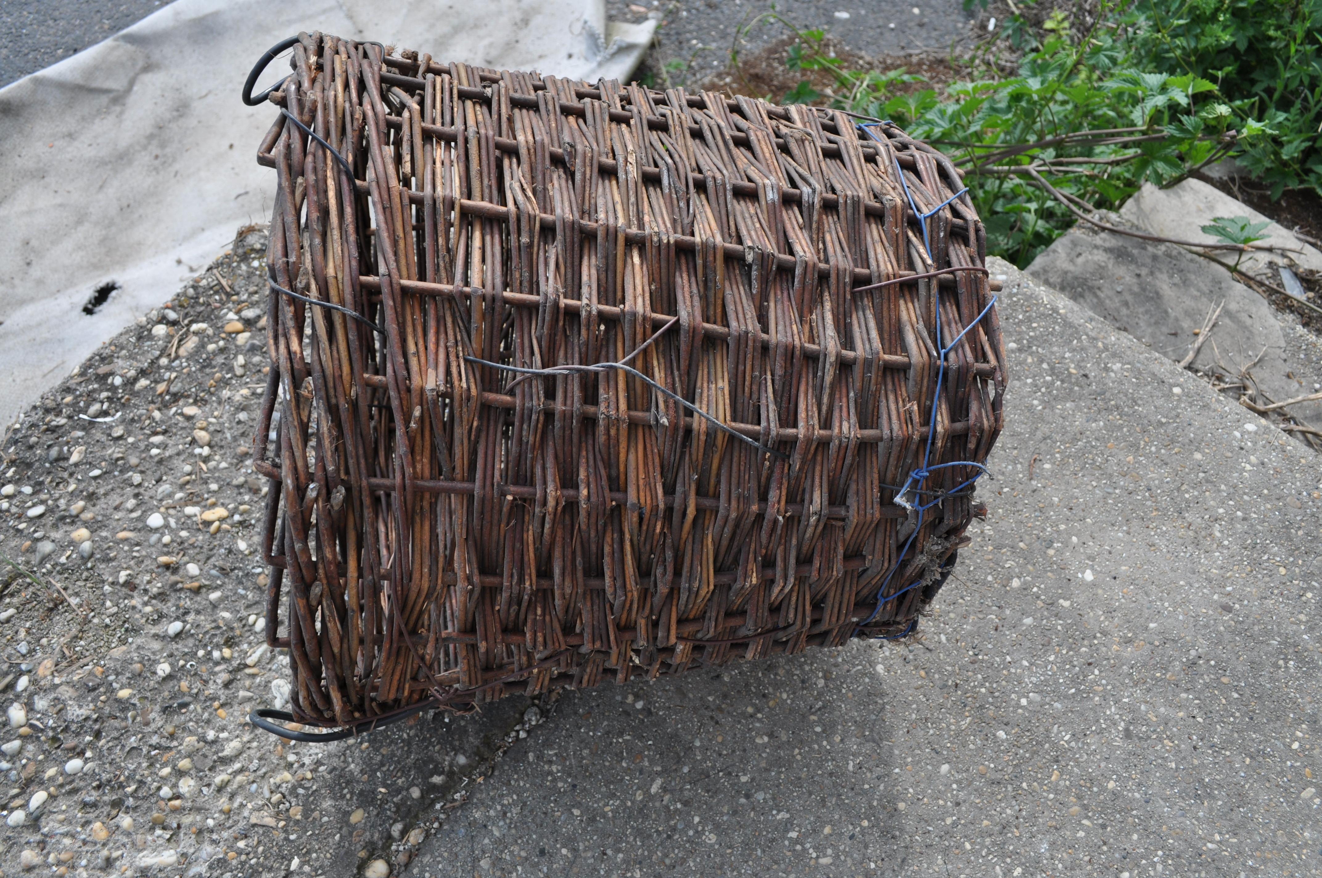 Hungarian Vintage Basket from Hungary, circa 1950s For Sale