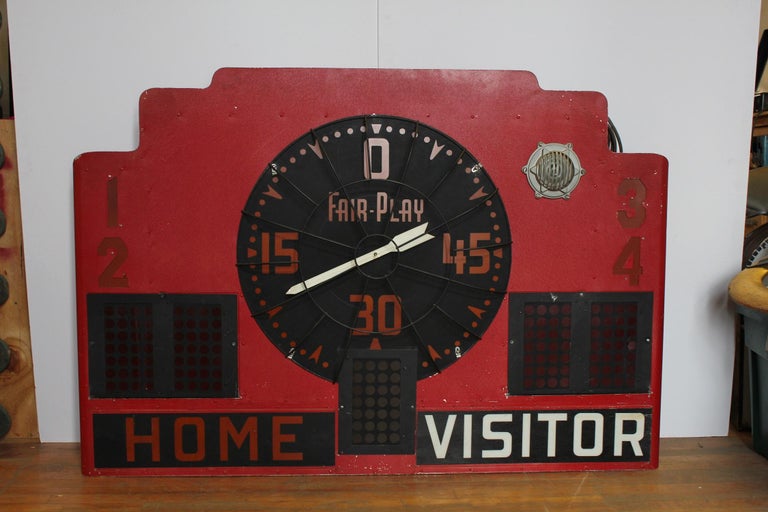 Vintage Basketball Light Up Scoreboard For Sale at 1stDibs antique