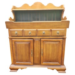 Vintage Bassett Maple Dry Sink Cabinet with Copper Lined Basin