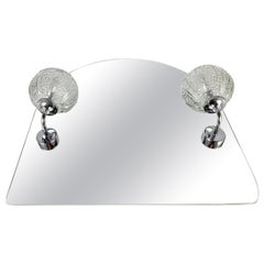 Vintage Bathroom Mirror with Two Sconces by Schemmann, Germany