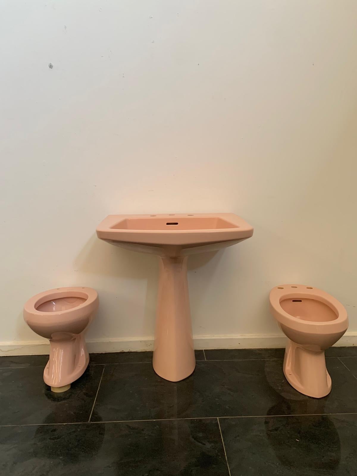 Mid-Century Modern Ensemble de salle de bains vintage de Gio Ponti, années 1960, lot de 4 en vente