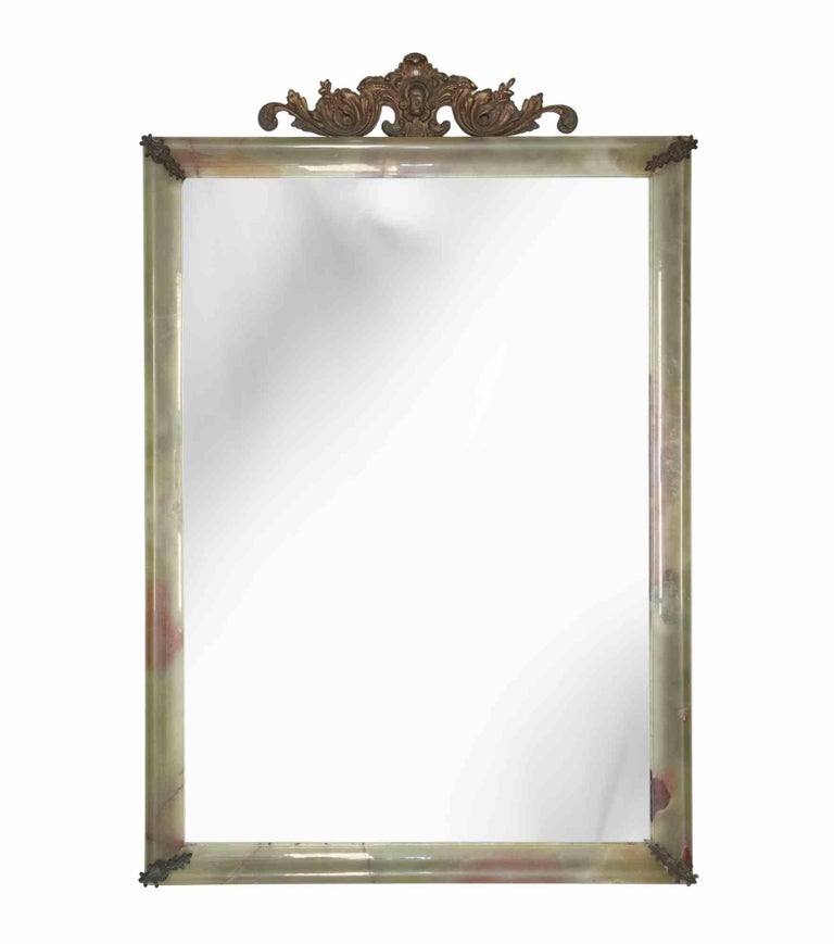 Vintage Bathroom Set in Green Marble, Italy Early 20th Century For Sale