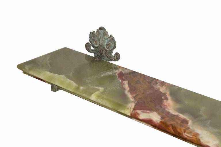Vintage Bathroom Set in Green Marble, Italy Early 20th Century For Sale