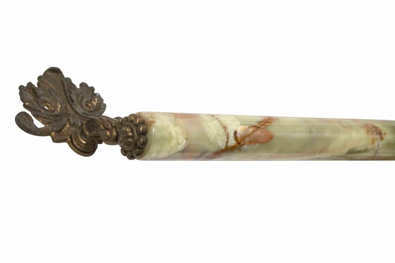 Vintage Bathroom Set in Green Marble, Italy Early 20th Century For Sale