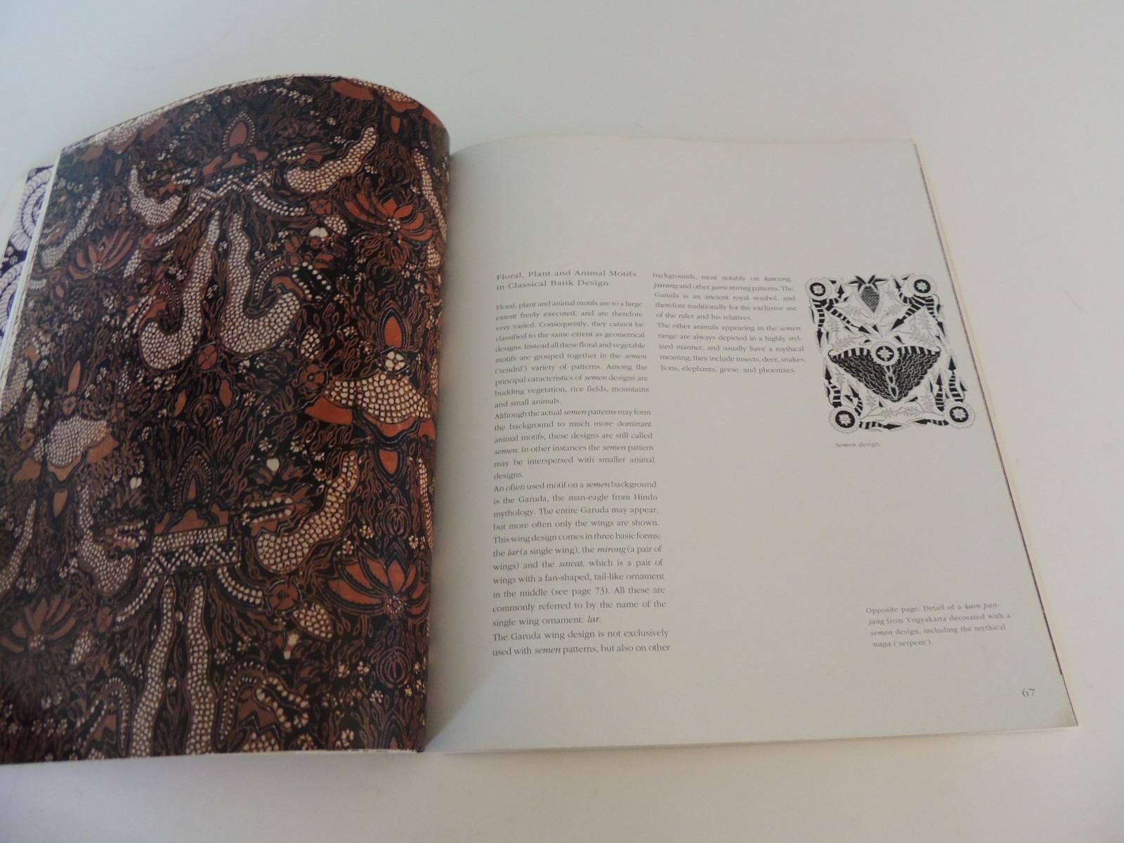 Machine-Made Vintage Batik Design Decorating Softcover Decorating Book 