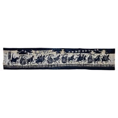 Vintage Batik Stoff Malerei Tribal Folk Wandkunst
