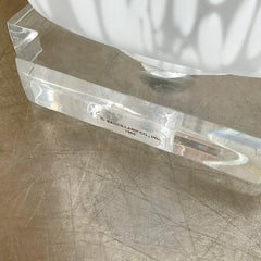 Vintage Bauer Frosted Glass Table Lamps - a Pair