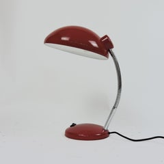Vintage Bauhaus Adjustable Red Lamp, 1950s