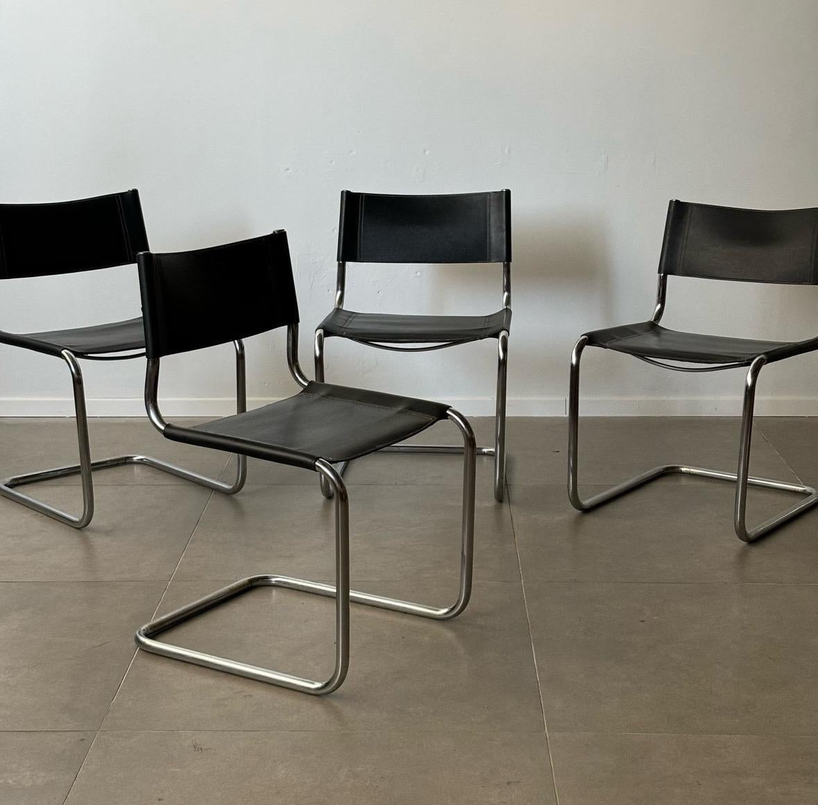 Vintage Bauhaus chairs by Mart Stam, 1970s In Good Condition In Tel Aviv-Yafo, Tel Aviv District