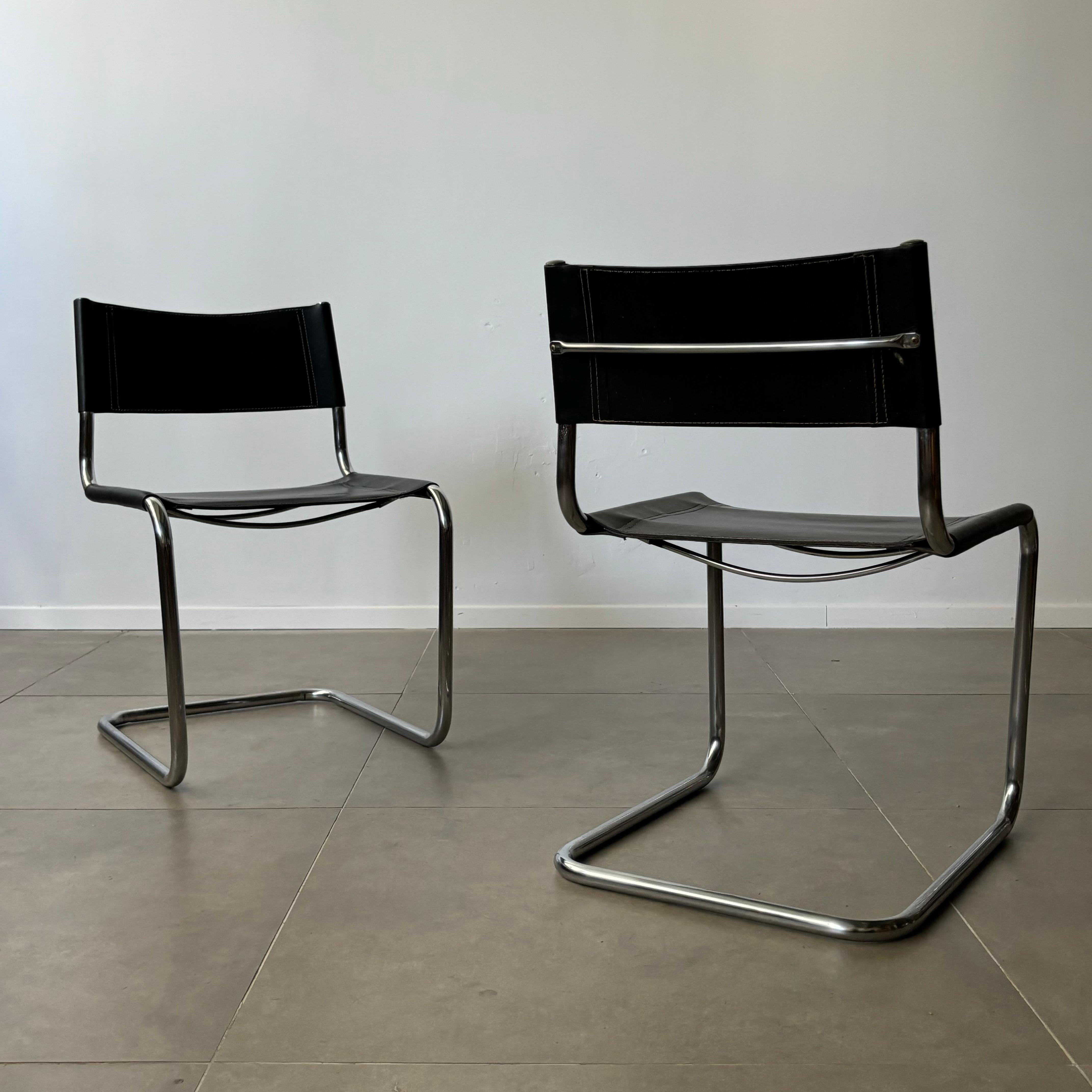 Vintage Bauhaus chairs by Mart Stam, 1970s In Good Condition For Sale In Tel Aviv-Yafo, Tel Aviv District