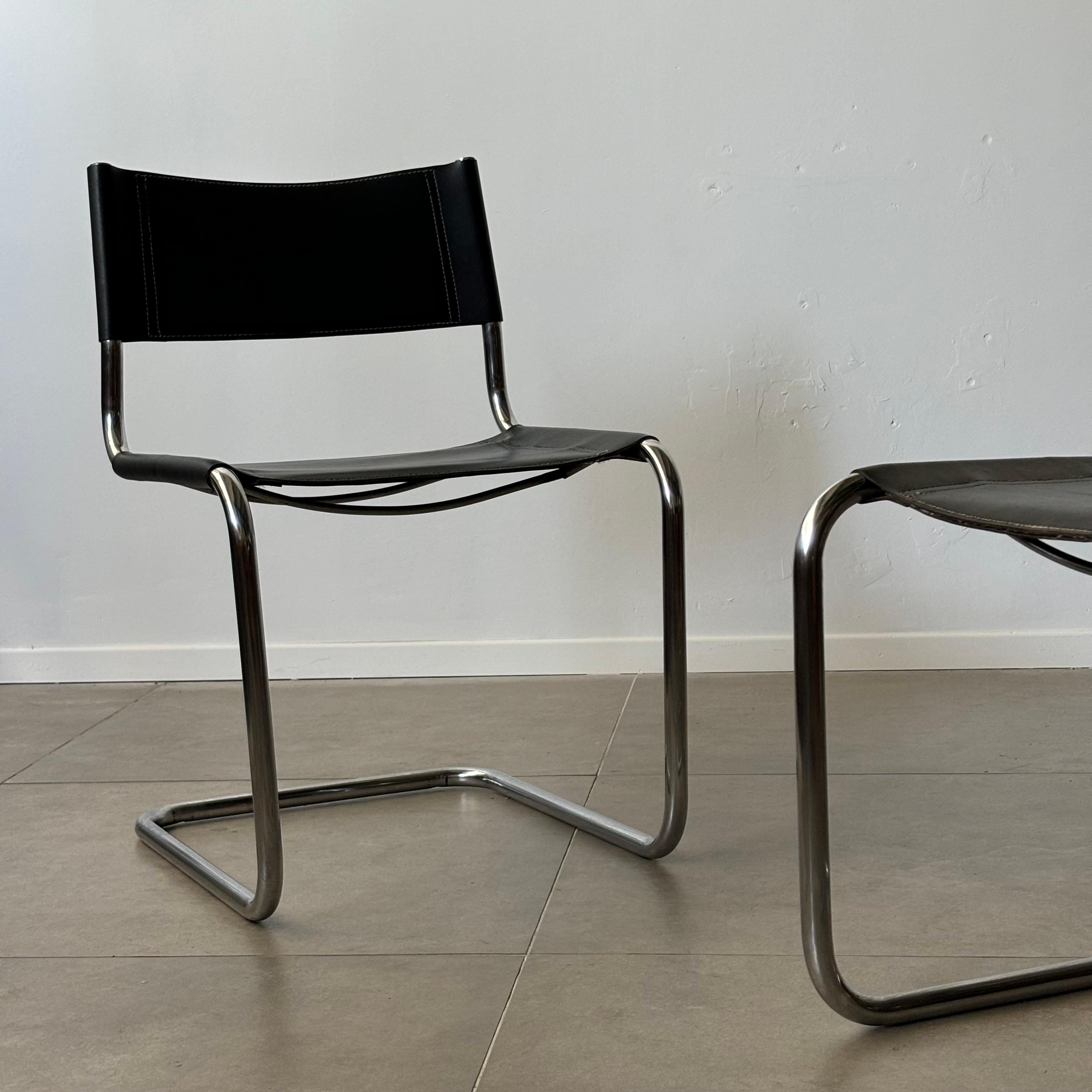 Vintage Bauhaus chairs by Mart Stam, 1970s For Sale 1