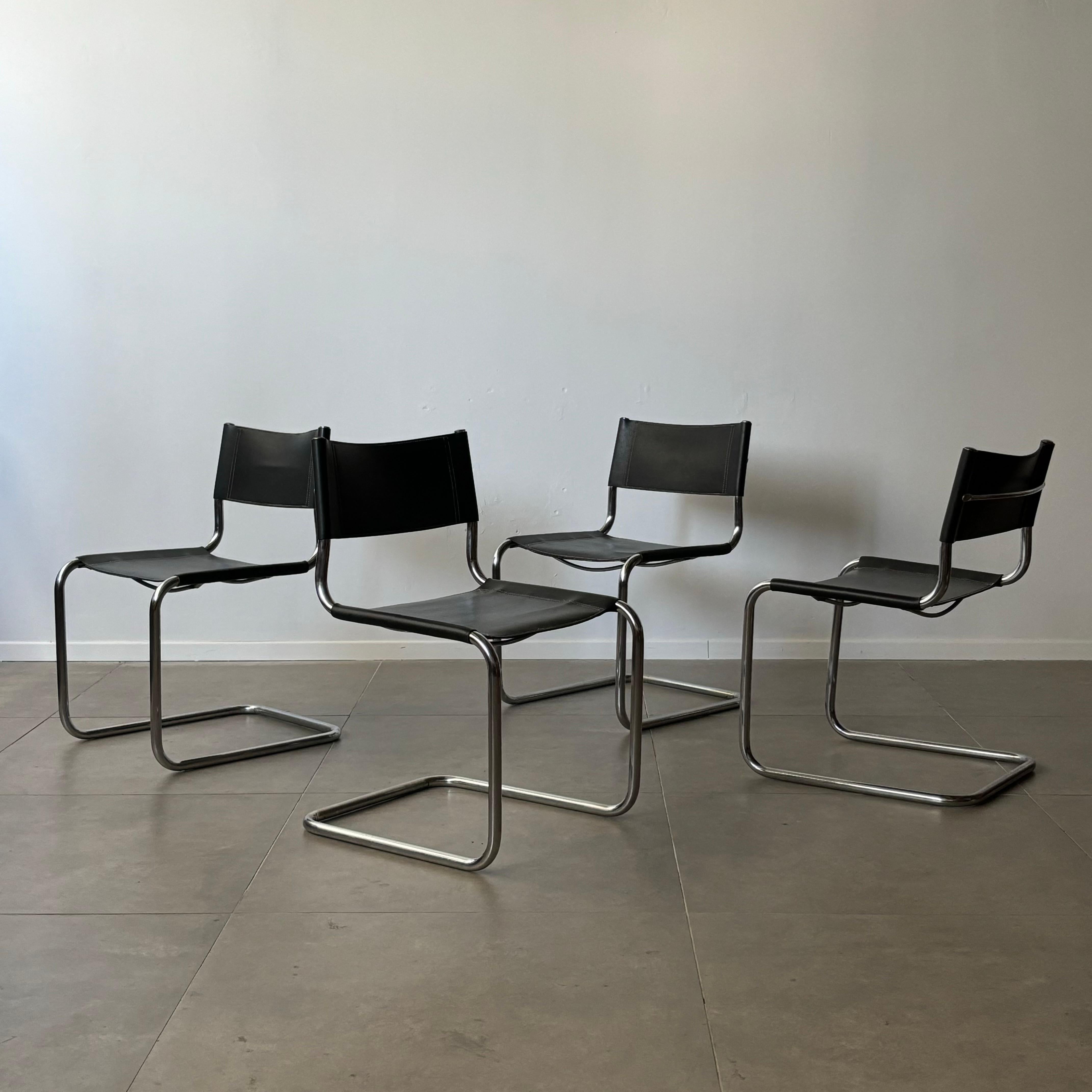 Vintage Bauhaus chairs by Mart Stam, 1970s For Sale 2