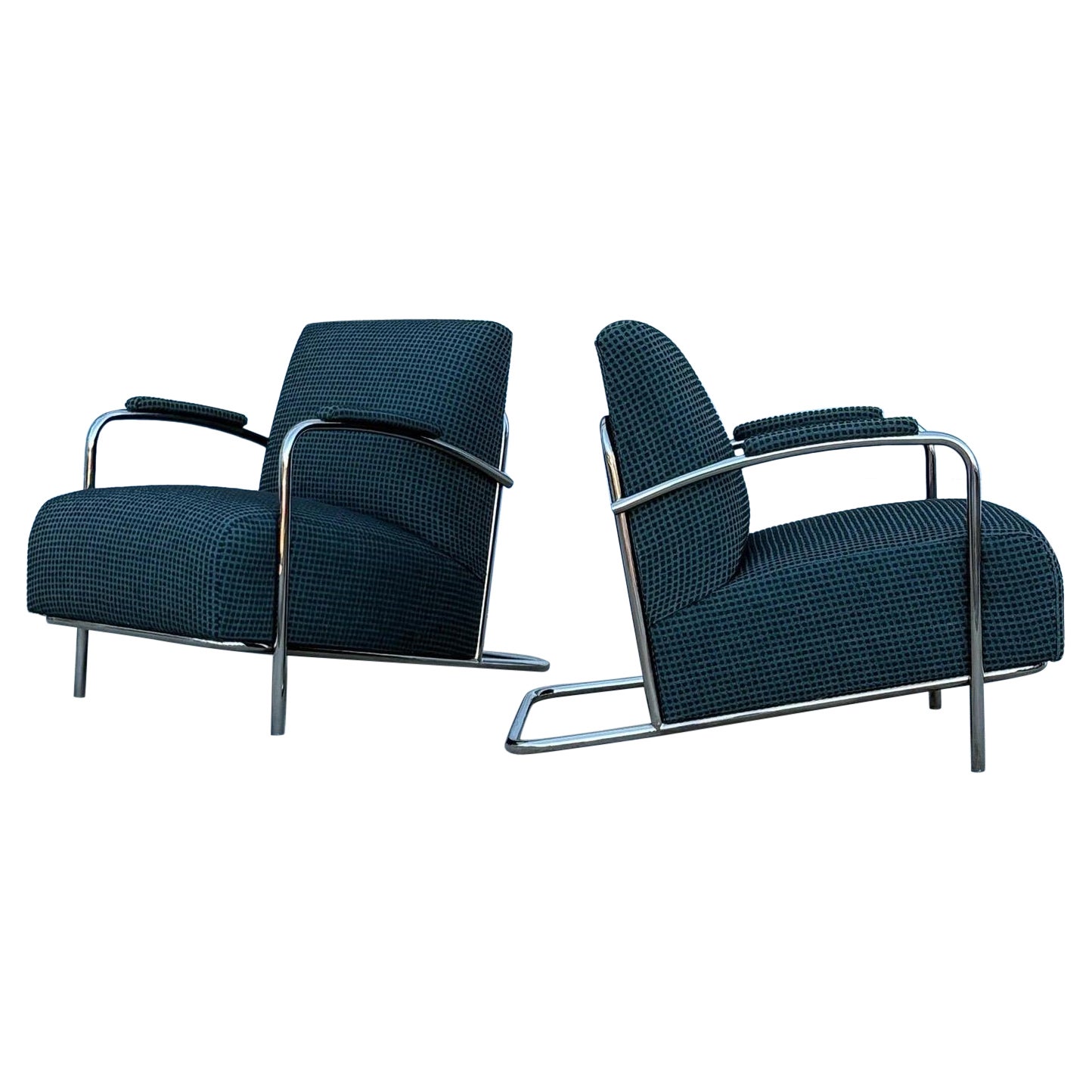 Salotti cromati Bauhaus d
epoca - una coppia in vendita