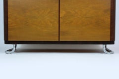 Vintage Bauhaus Chromed Tubular Steel Wardrobe from Hynek Gottwald, 1930s