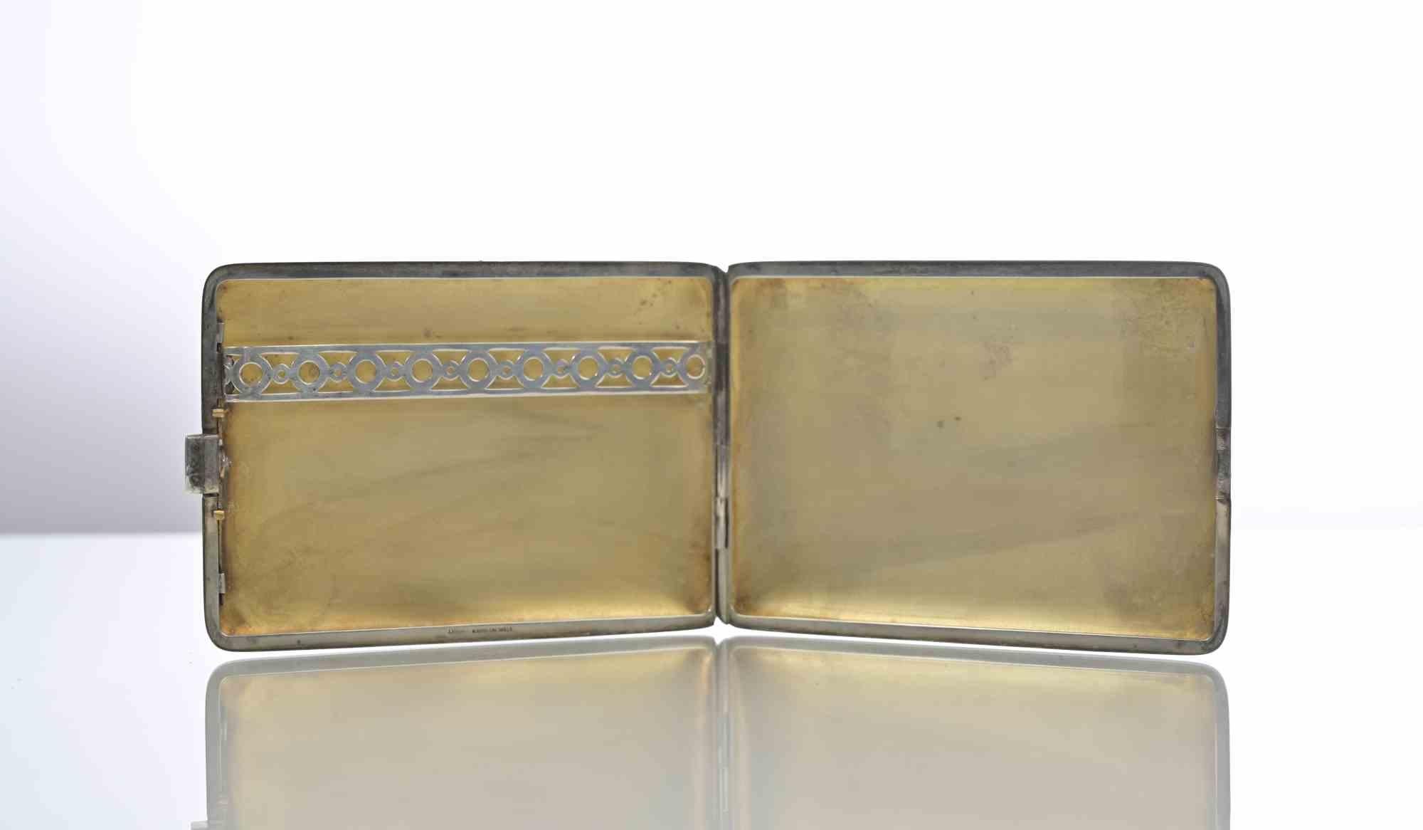 Etui à cigarettes vintage allemand Bauhaus.

Argent sterling.

Très bon état.