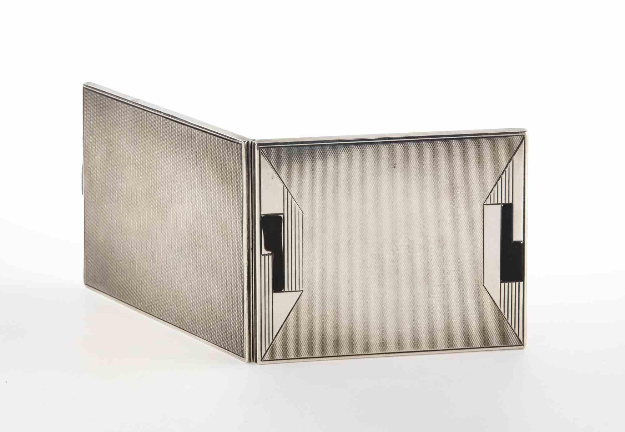 Vintage Bauhaus Cigarette Case, 1940s Bon état - En vente à Roma, IT