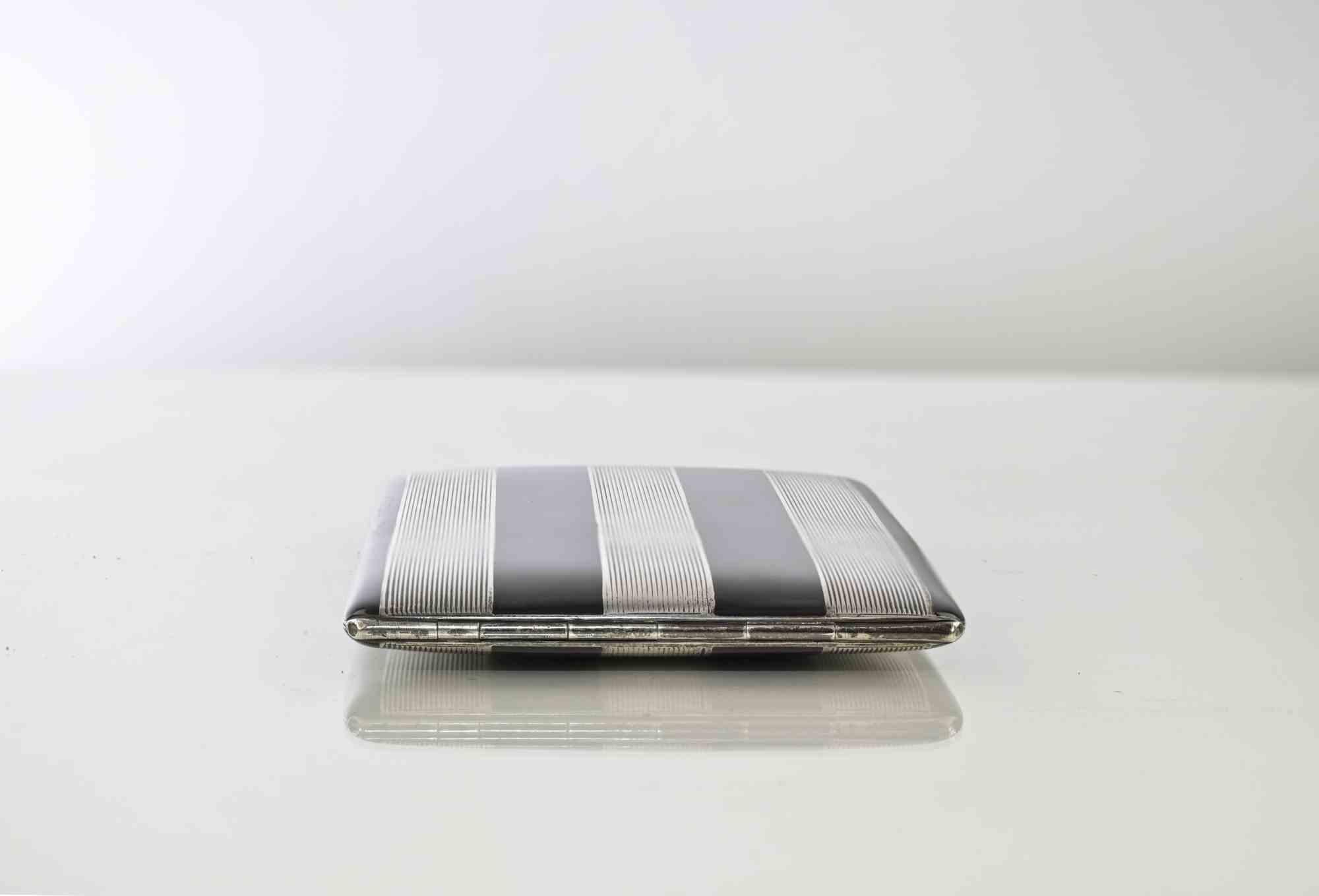 Etui à cigarettes vintage Bauhaus, années 1940 Bon état - En vente à Roma, IT