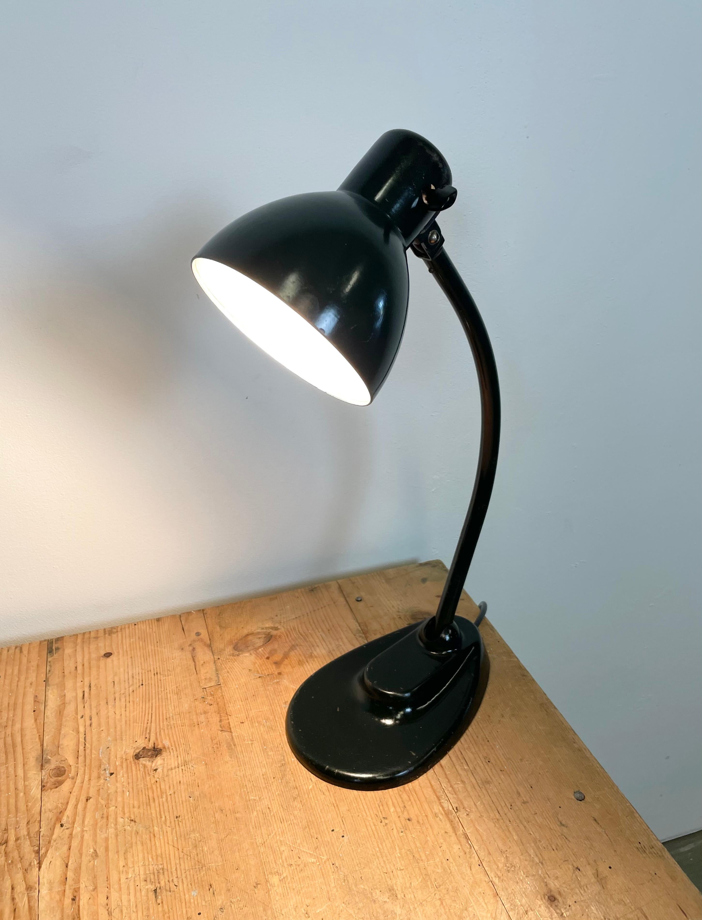 Vintage Dark Green Bauhaus Desk Lamp from Kandem Leuchten, 1930s 9