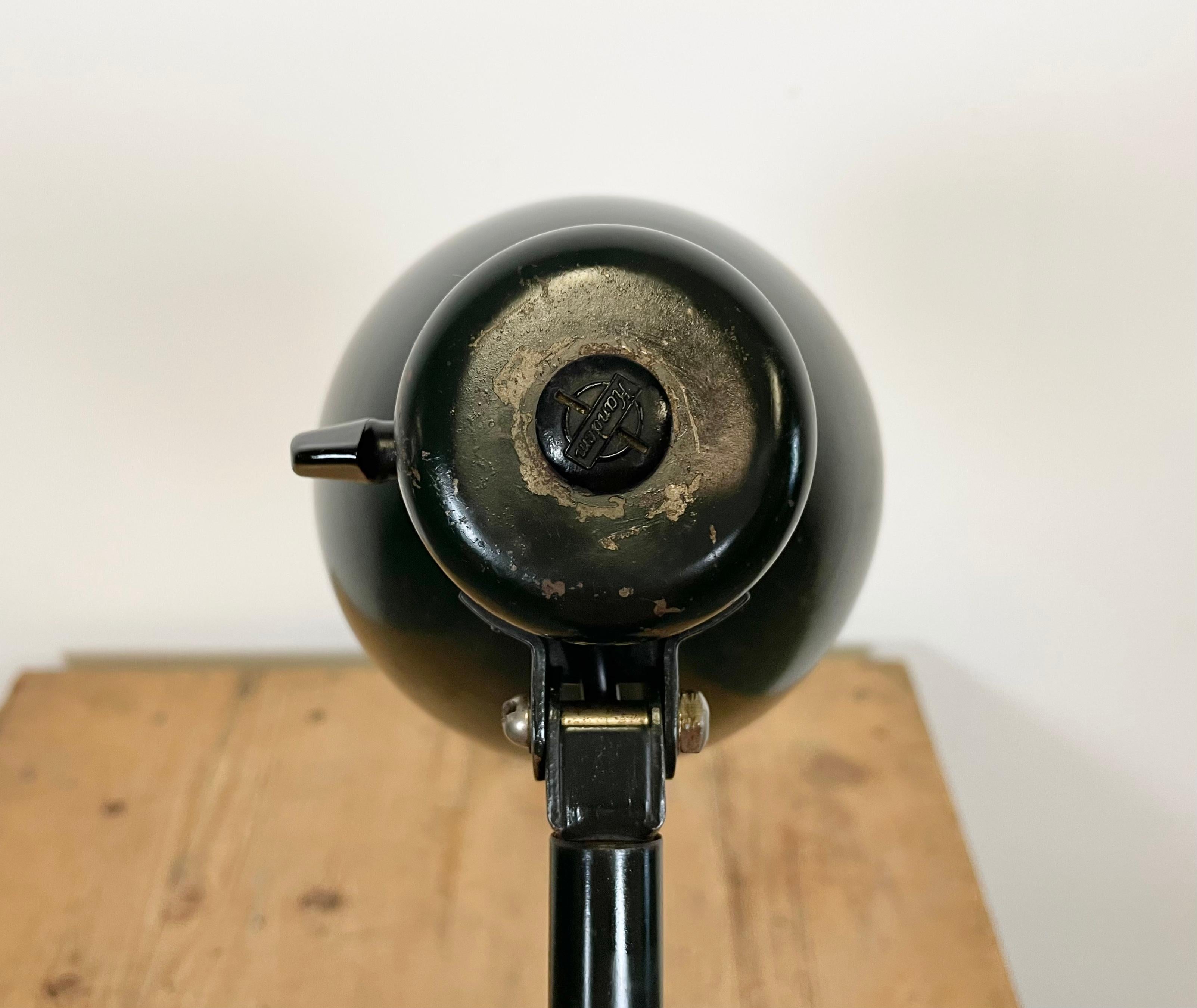 Iron Vintage Dark Green Bauhaus Desk Lamp from Kandem Leuchten, 1930s