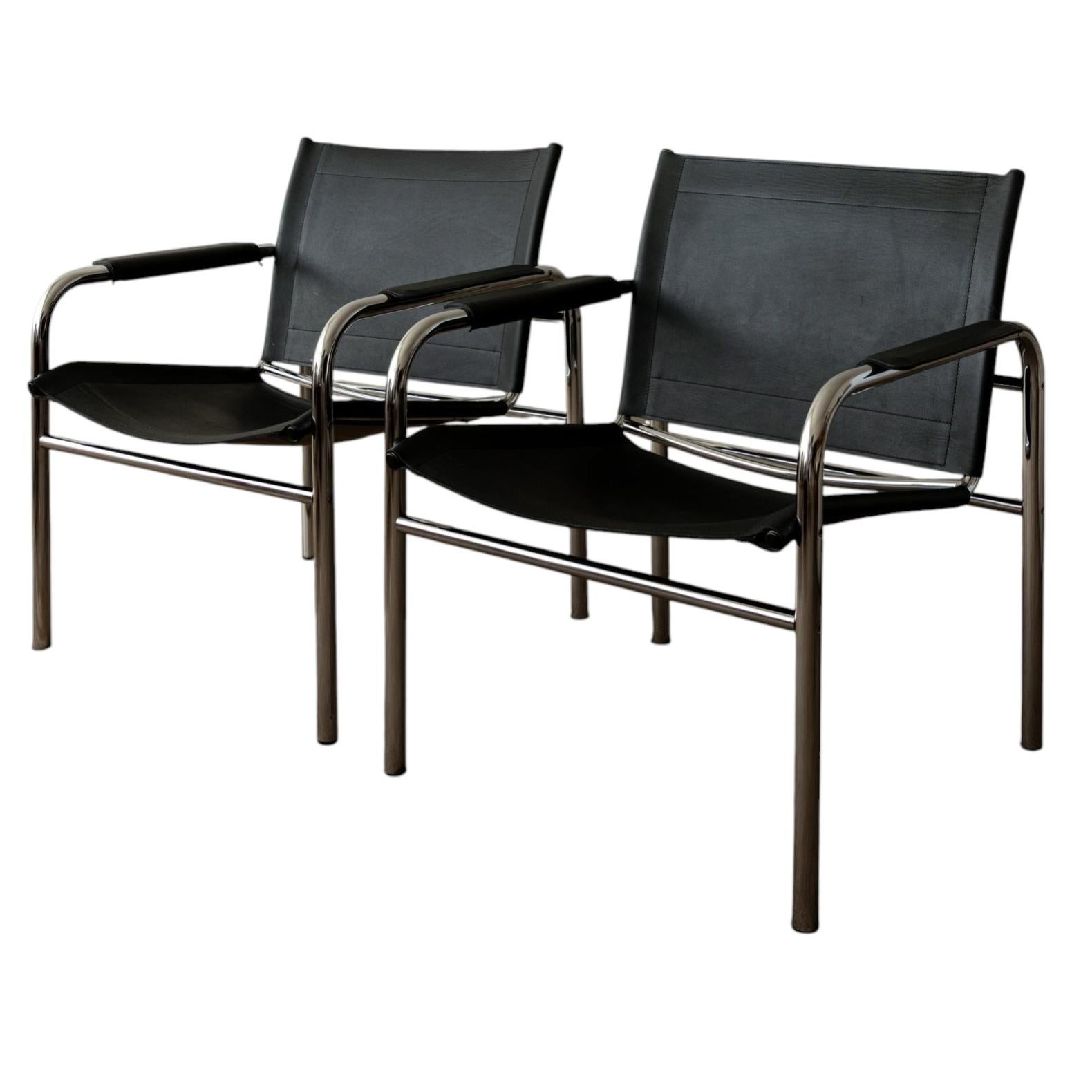 Vintage Bauhaus Klinte Lounge Chairs by Tord Björklund for IKEA, 1980s, Set of 2