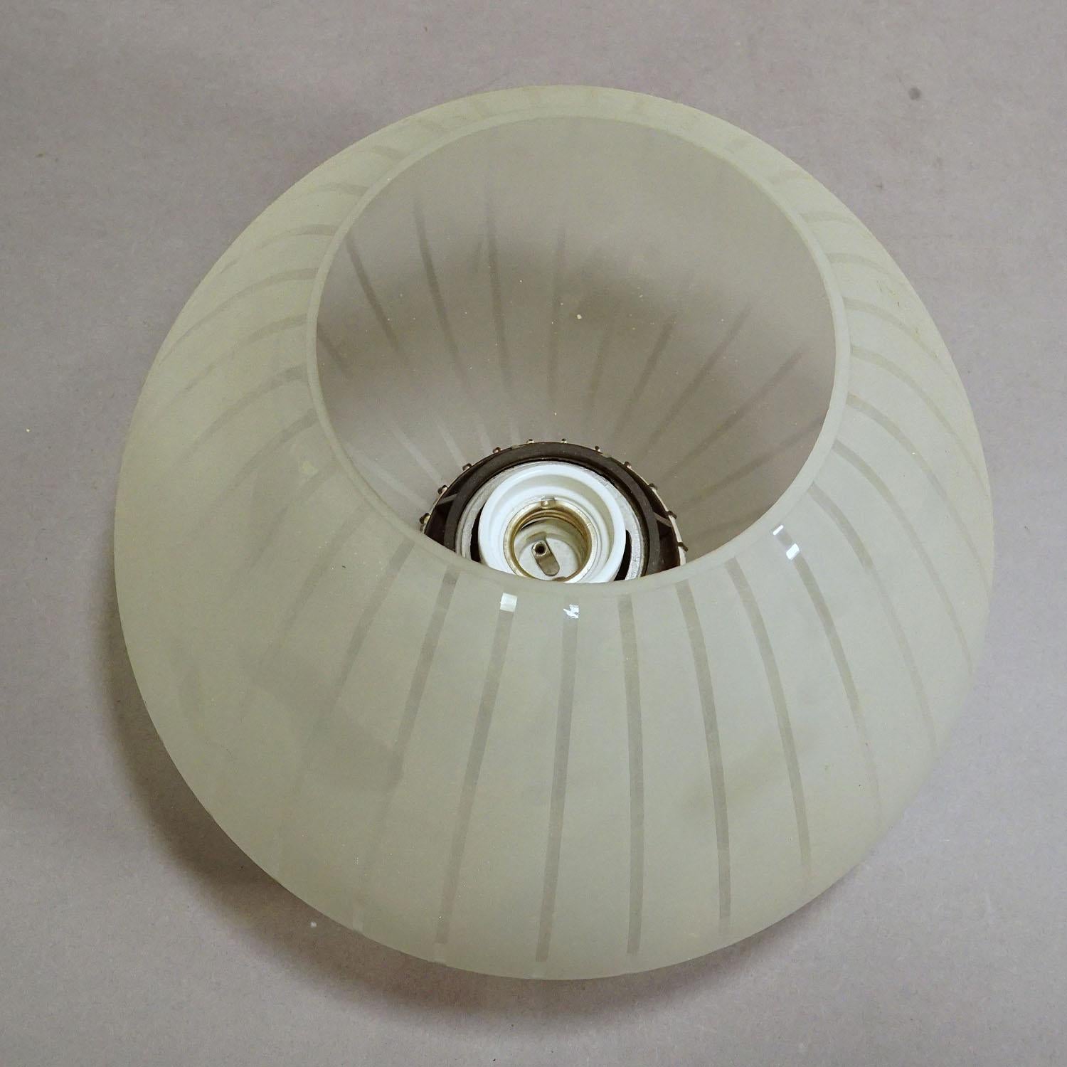 German Vintage Bauhaus Light Fixture Designed by Wagenfeld Peill & Putzler, Stella, Ger For Sale