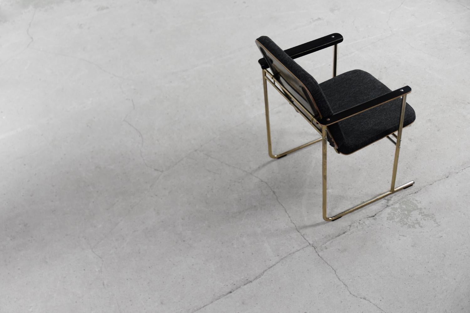 Vintage Bauhaus Skaala Fabric & Chrome Chair by Yrjö Kukkapuro, 1980s, Set of 4 For Sale 6