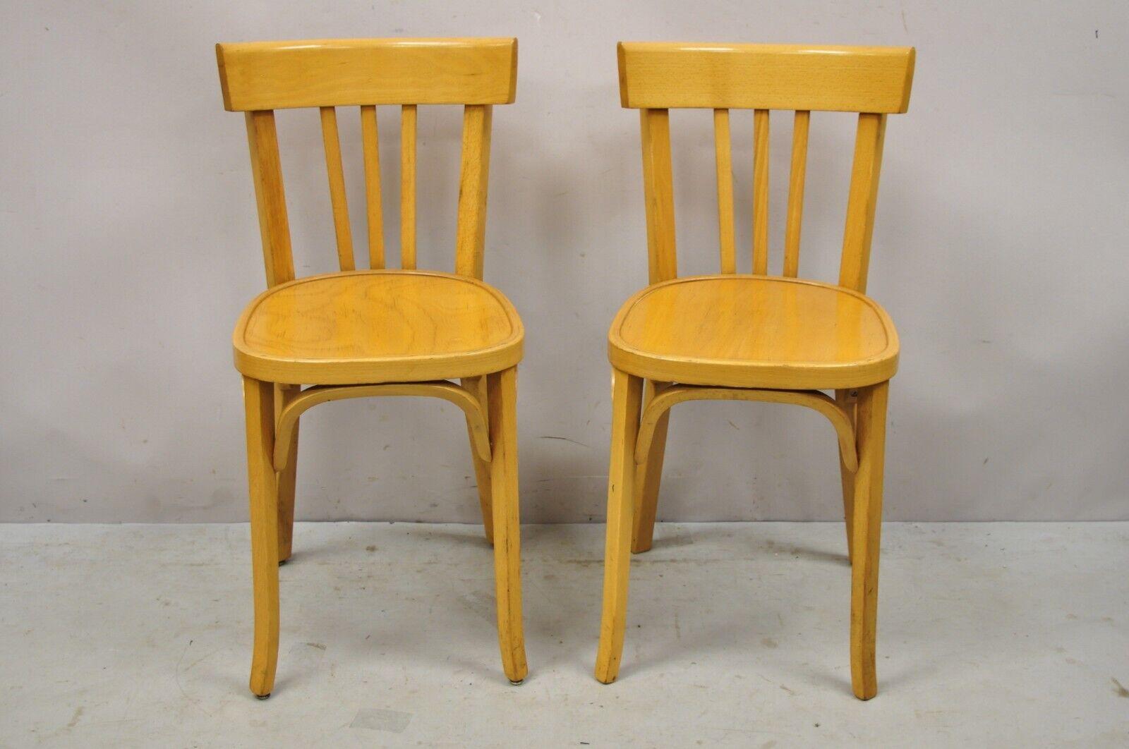 Vintage Baumann 83 Parisian Bistro Bentwood Dining Chairs, Set of 6 For Sale 5