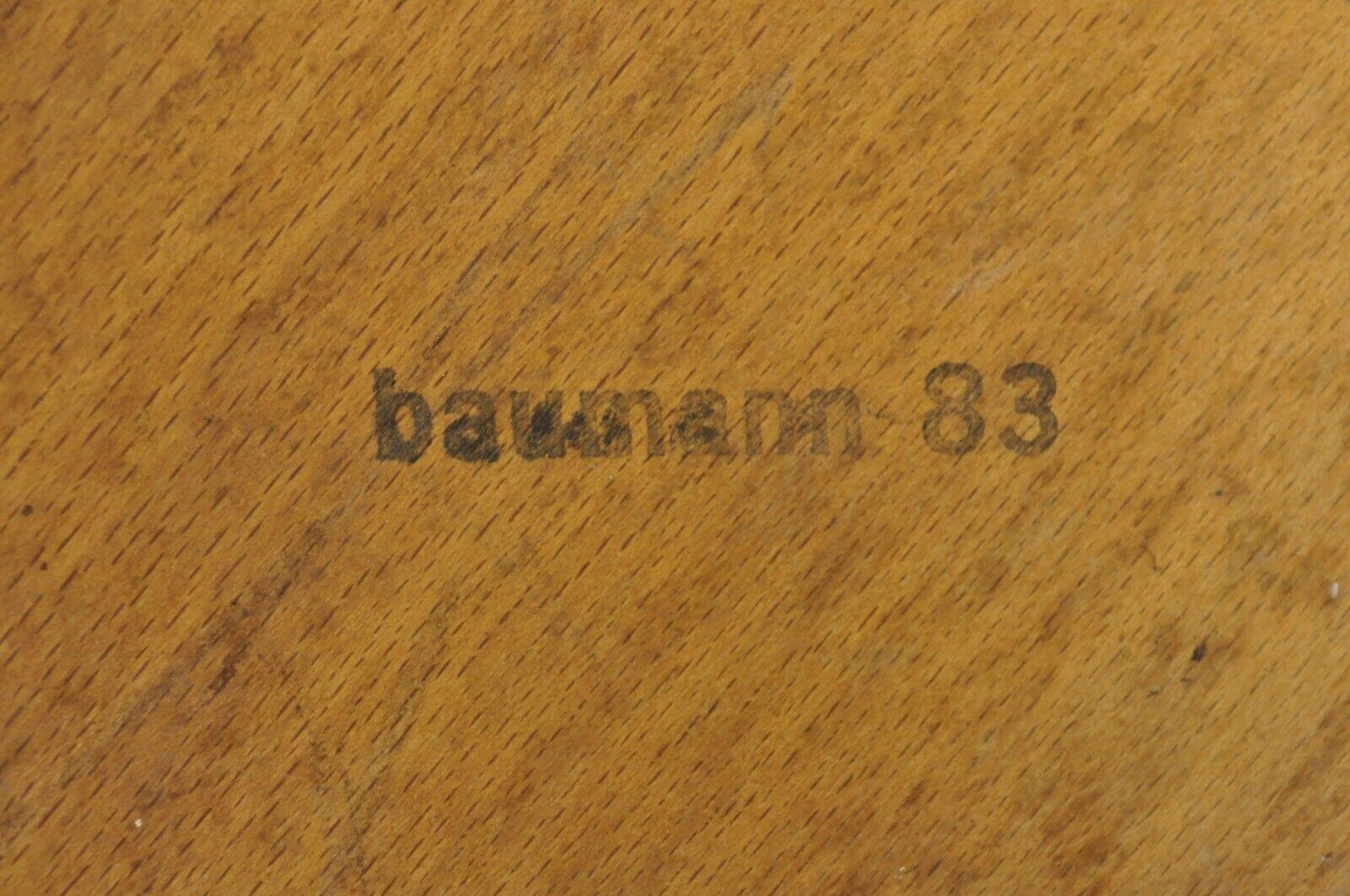 Vintage Baumann 83 Parisian Bistro Bentwood Dining Chairs, Set of 6 For Sale 2