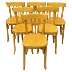 Vintage Baumann 83 Parisian Bistro Bentwood Dining Chairs, Set of 6