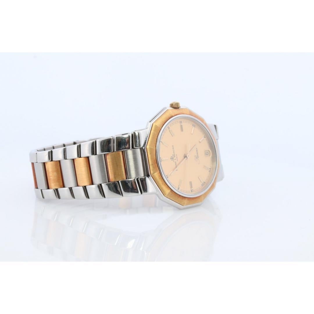 Vintage Baume- und Mercier-Uhr. Baume Mercier 5131.3 Riviera Gelbgold für Damen oder Herren im Angebot