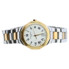 Vintage Baume- und Mercier-Uhr. Baume Mercier 65473 Riviera 18k Gelbgold