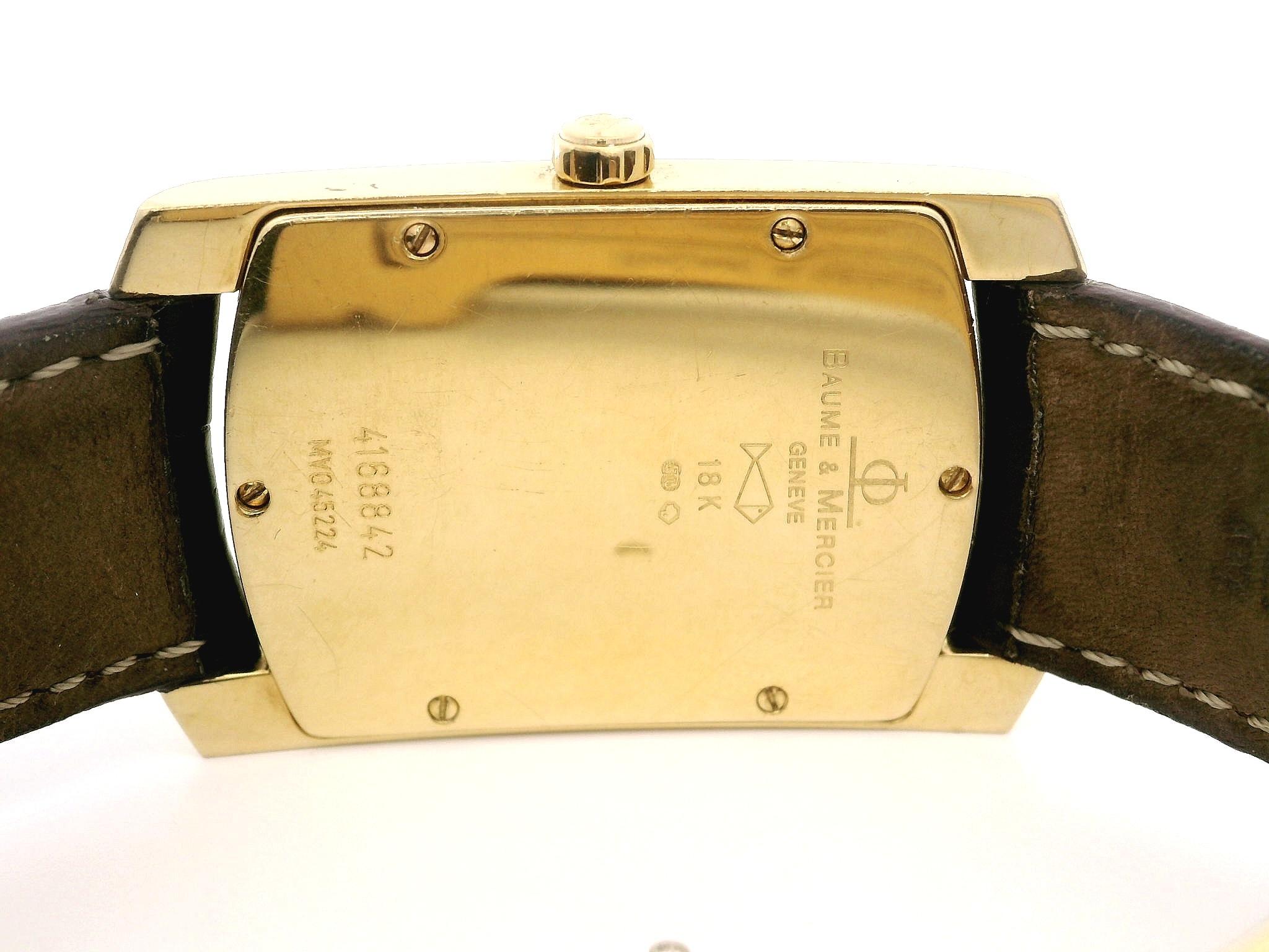 Vintage Baume & Mercier Hampton 18k Yellow Gold 26mm Wrist Watch Ref. MV045224 1