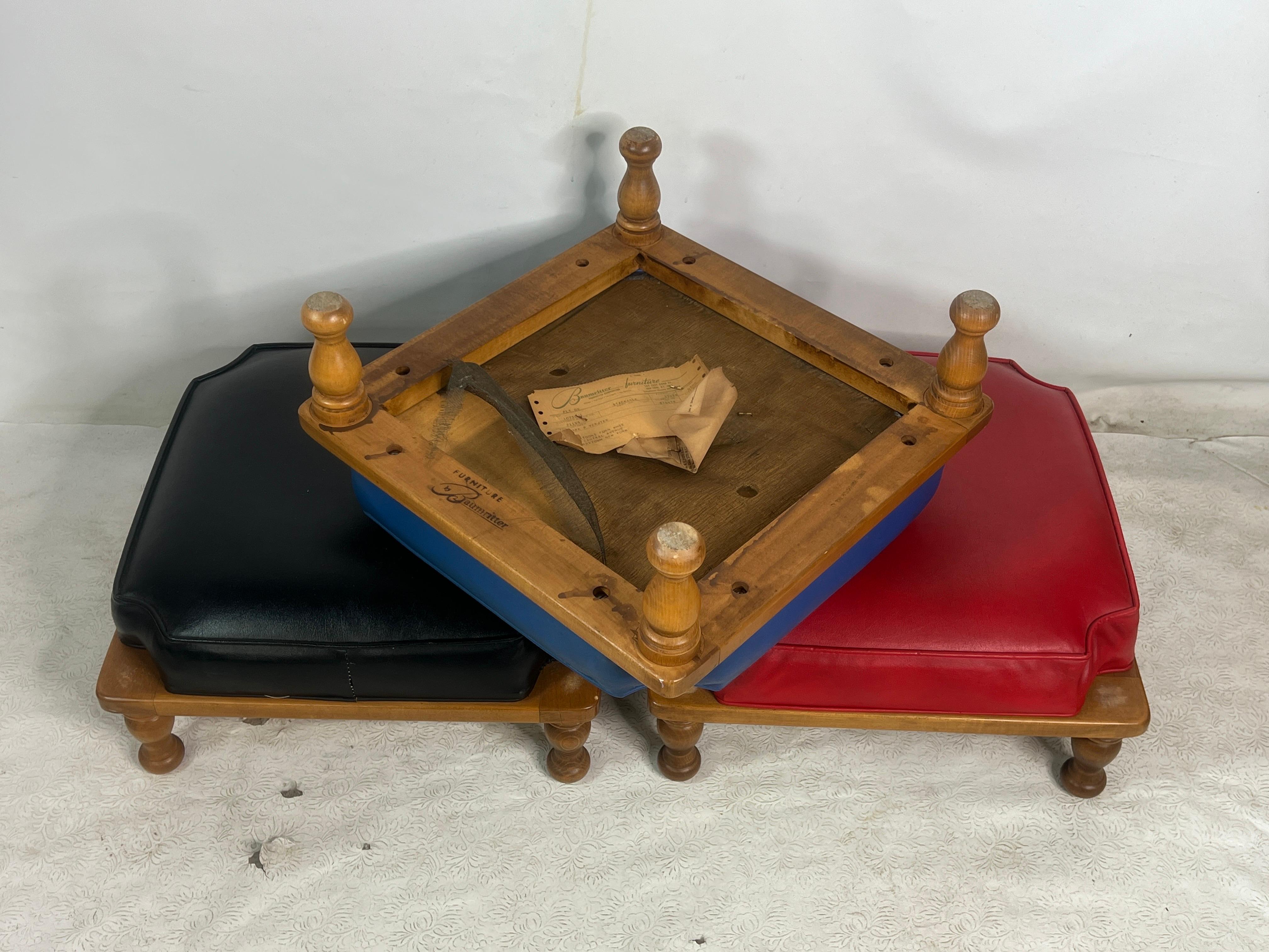 vintage stacking footstools