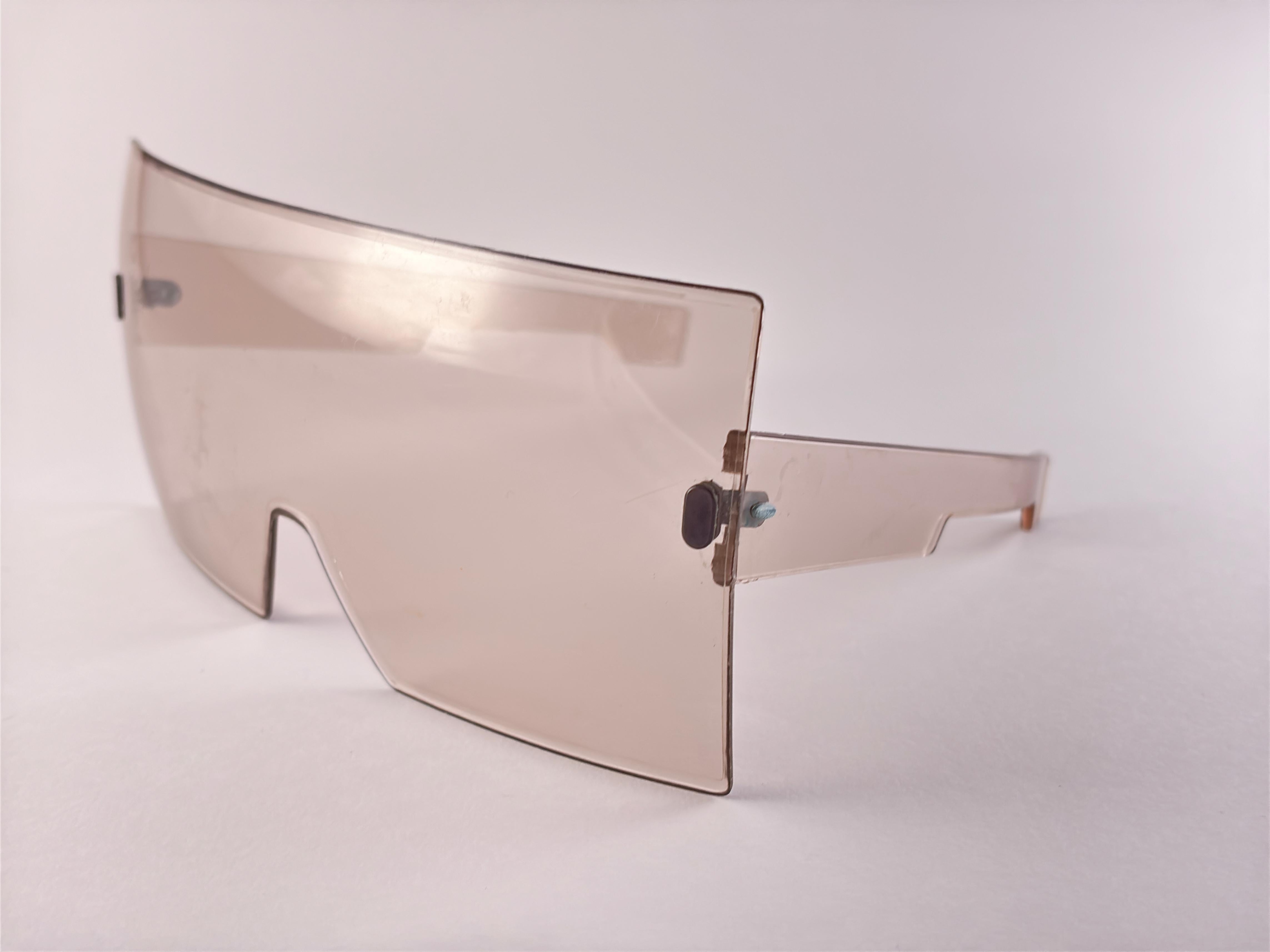 Vintage Bausch & Lomb 1960'S SHELLS Gafas de sol sobredimensionadas marrones B&L Usa Beige en venta
