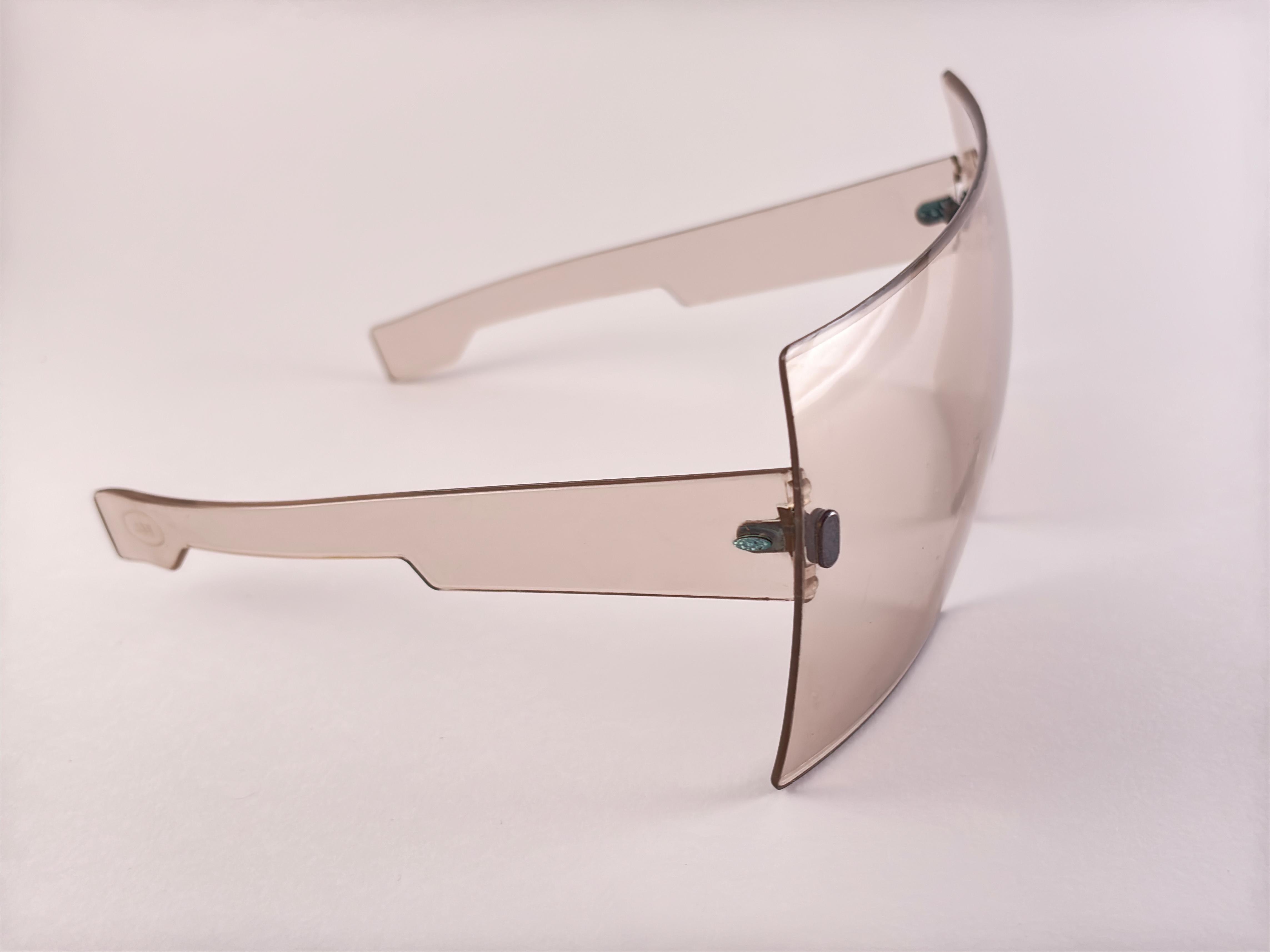 Vintage Bausch & Lomb 1960'S SHELLS Gafas de sol sobredimensionadas marrones B&L Usa en venta 2