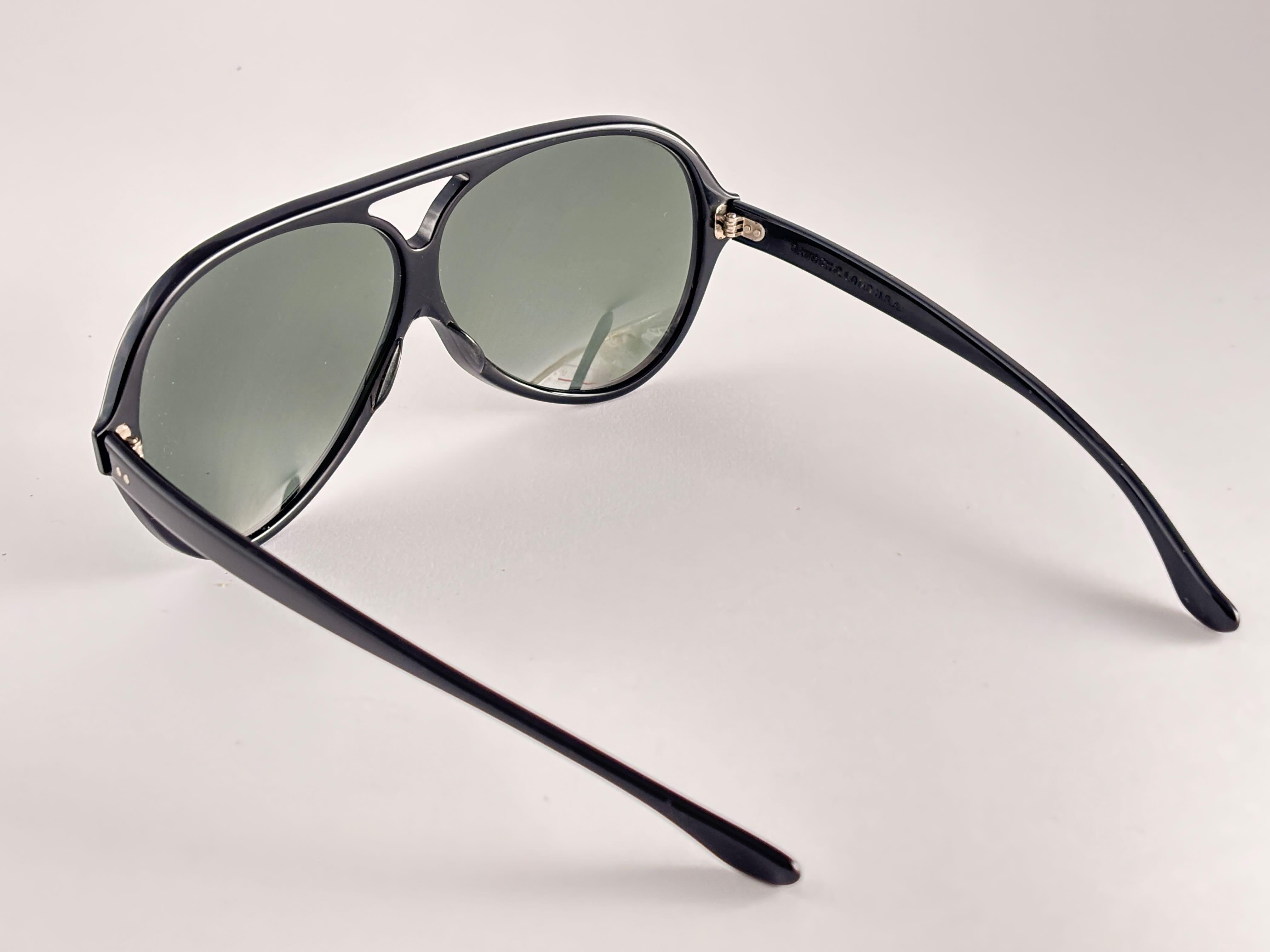 Vintage Bausch & Lomb Belhurst Schwarz-graues Lens Made in USA Sonnenbrille, hergestellt in USA im Zustand „Hervorragend“ im Angebot in Baleares, Baleares
