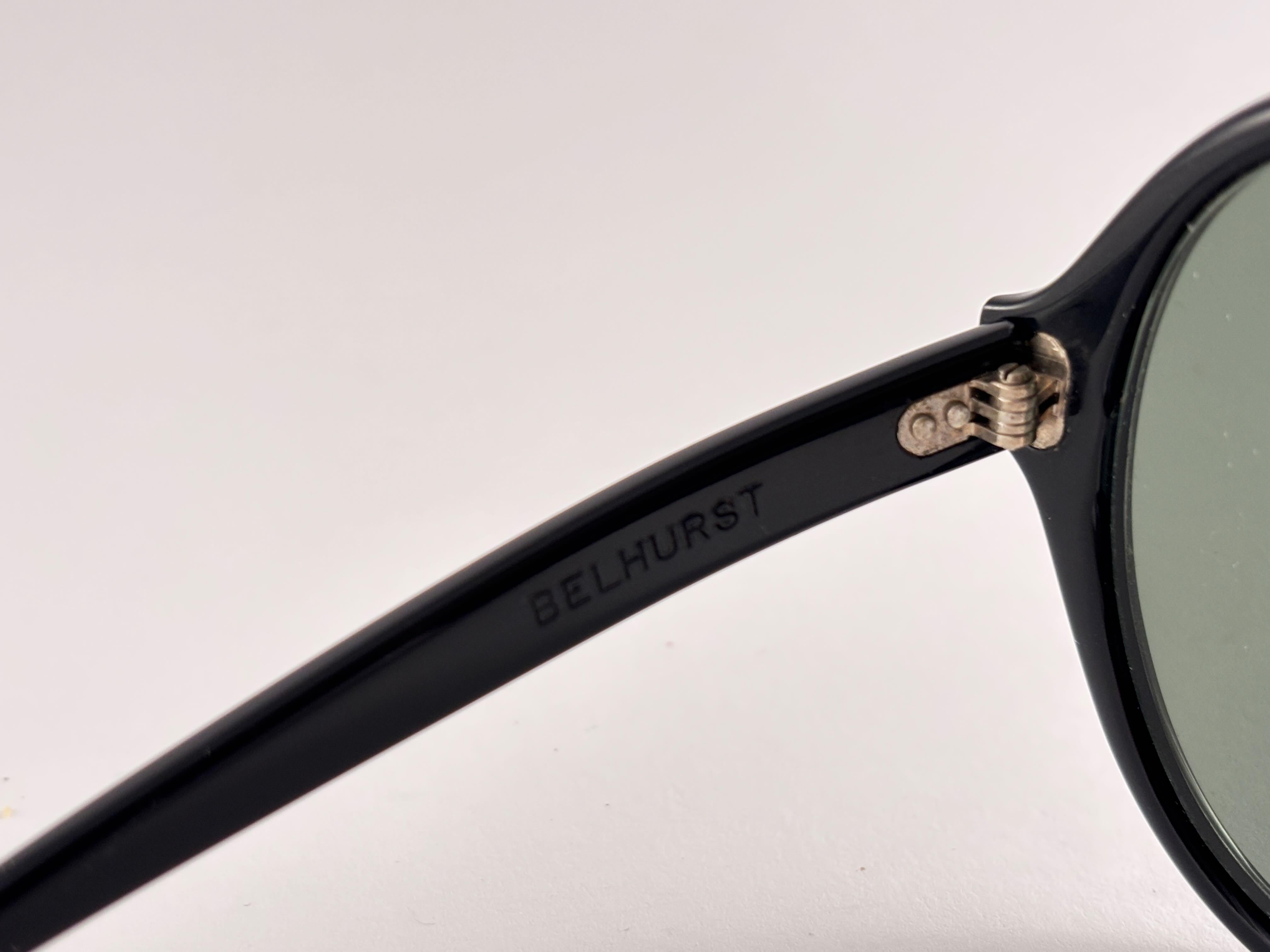Vintage Bausch & Lomb Belhurst Schwarz-graues Lens Made in USA Sonnenbrille, hergestellt in USA für Damen oder Herren im Angebot