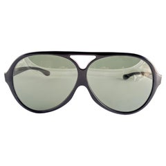 Lunettes de soleil vintage Bausch & Lomb Belhurst Black Grey Lens Made in USA