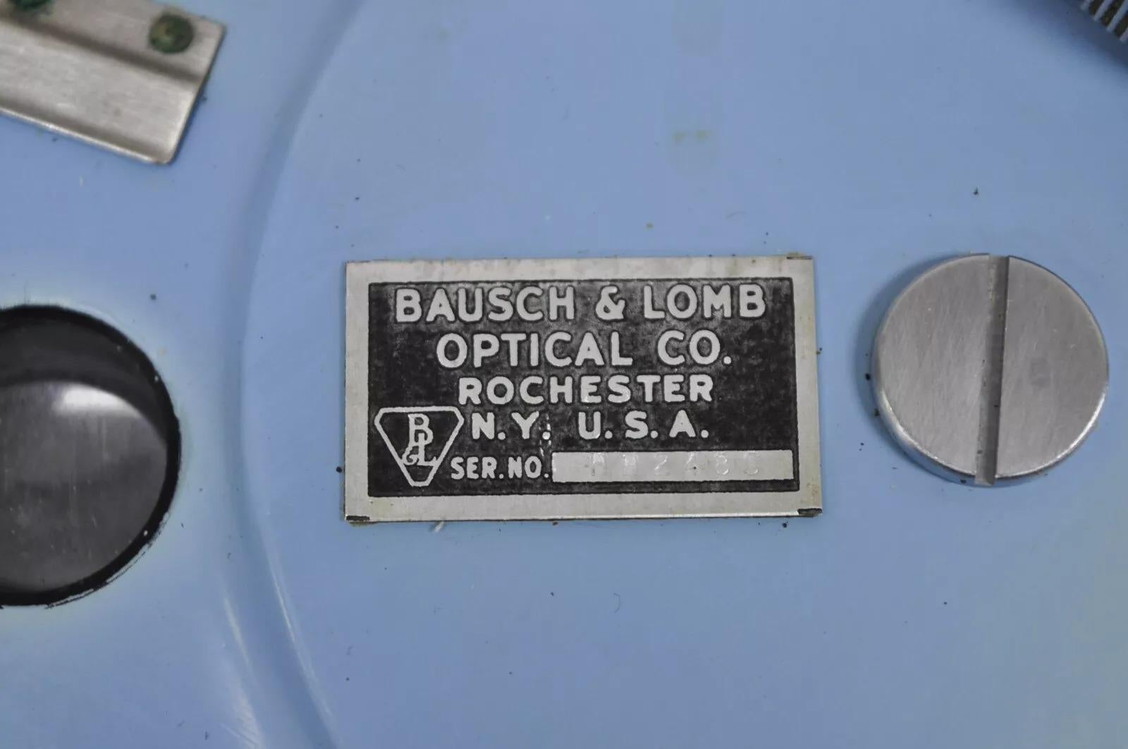 Vintage Bausch & Lomb Optical Blue Refraktor Phoropter Medizinische Augenuntersuchung Maschine im Angebot 3