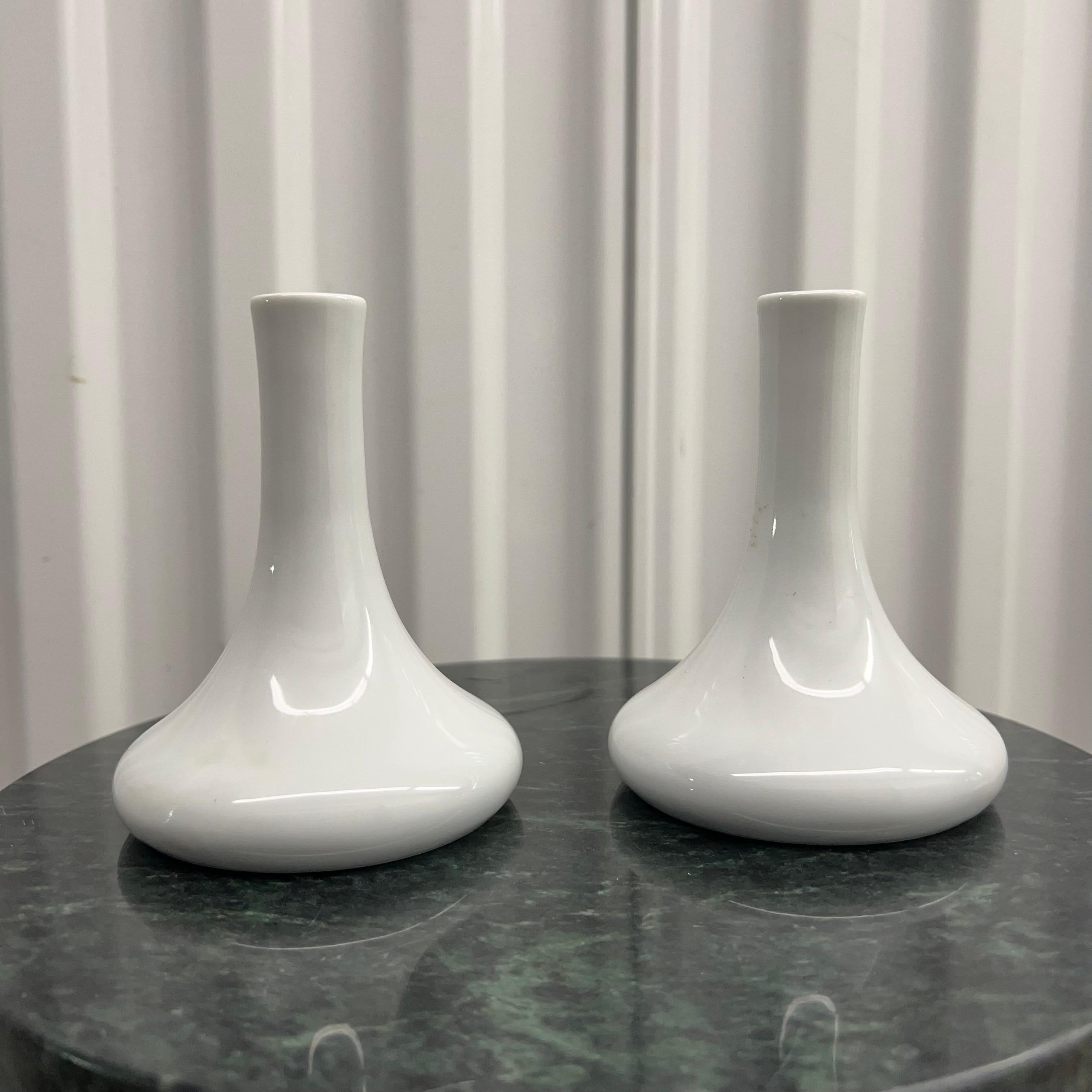 Tedesco Vasi d'epoca Bauscher Weiden Germany progettati per la Pan Am - una coppia in vendita