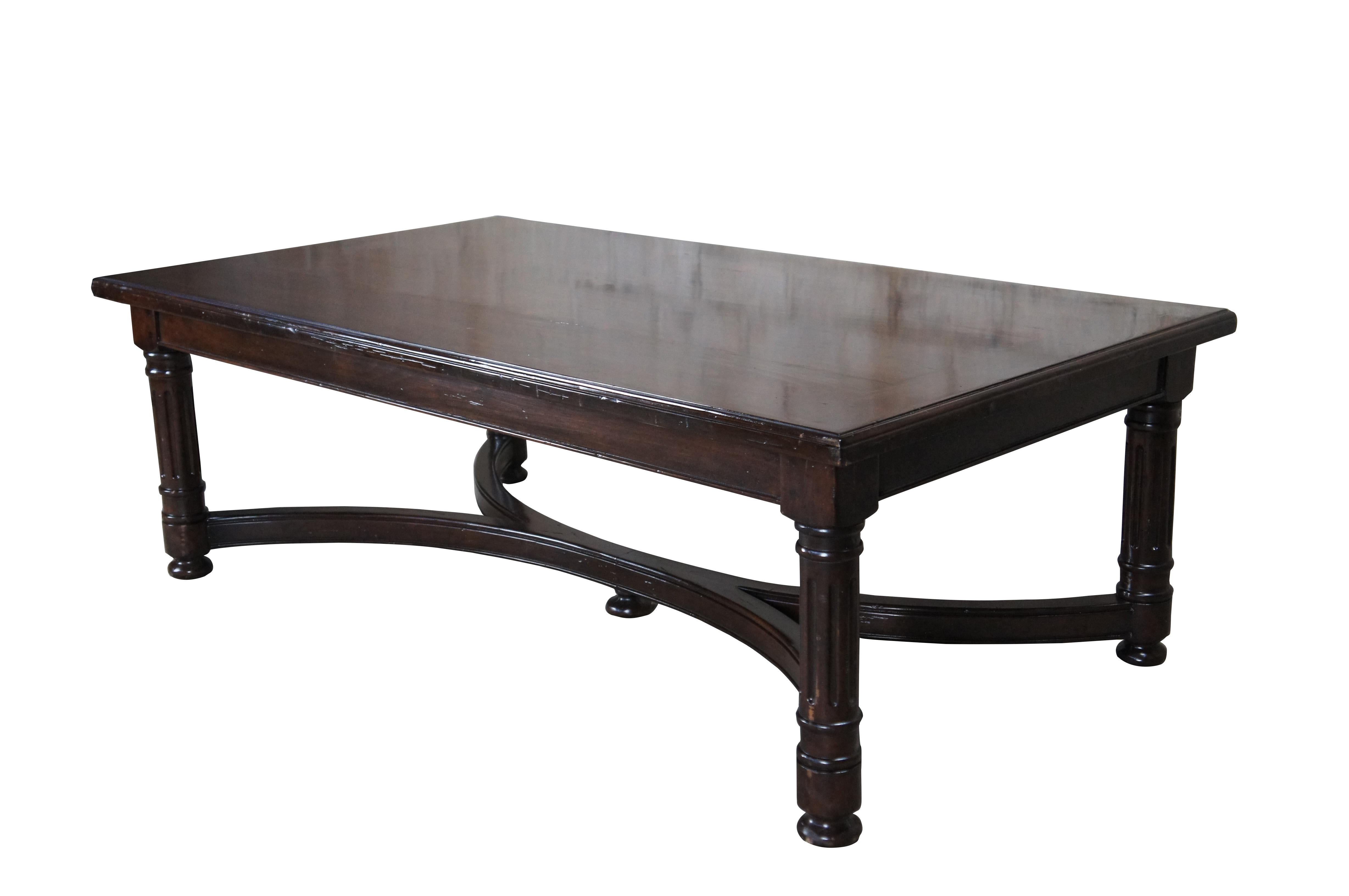 Vintage Bausman Rectangular Benchmade Coffee Cocktail Table Walnut Finish In Good Condition In Dayton, OH