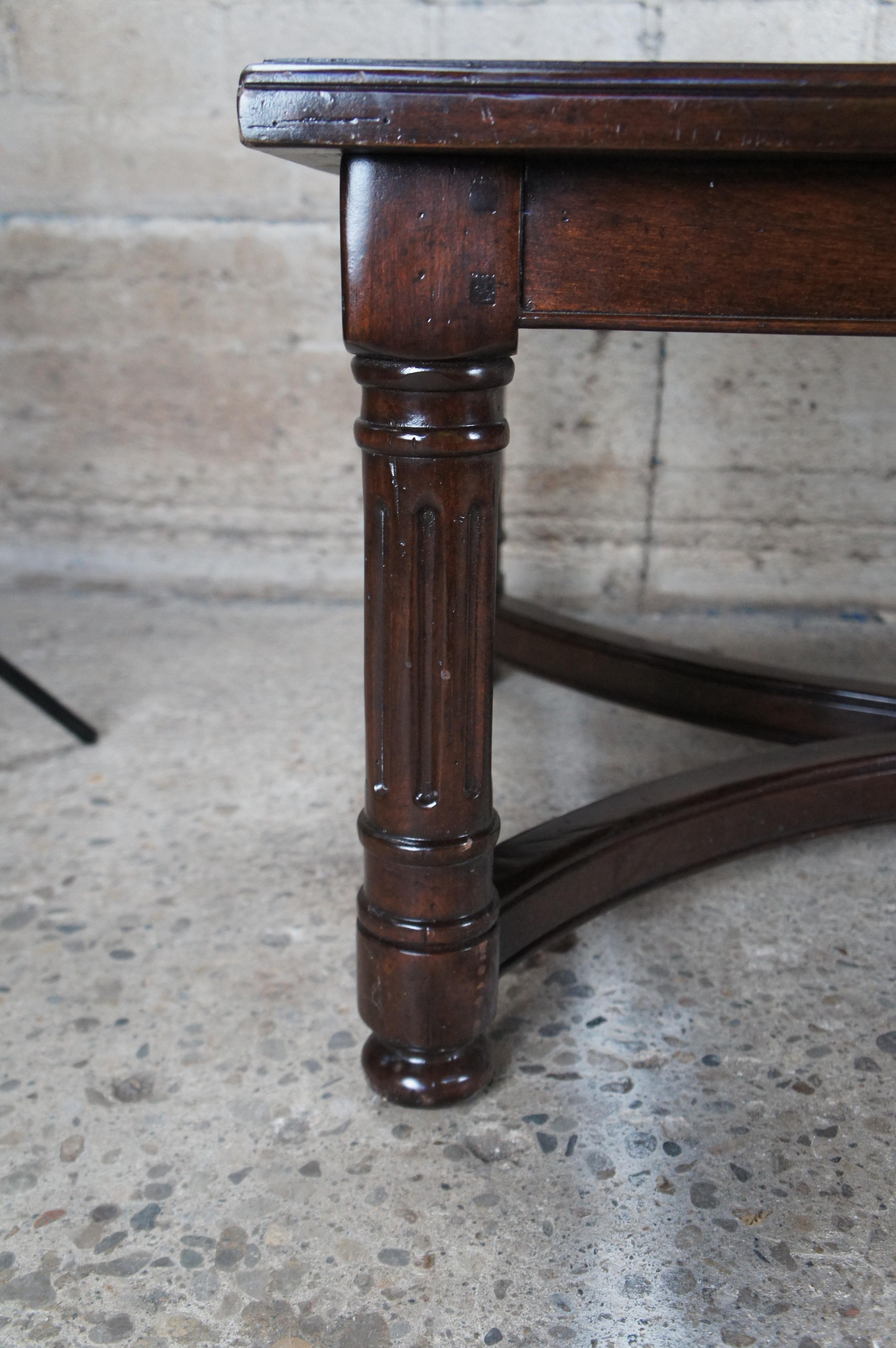 Vintage Bausman Rectangular Benchmade Coffee Cocktail Table Walnut Finish 2